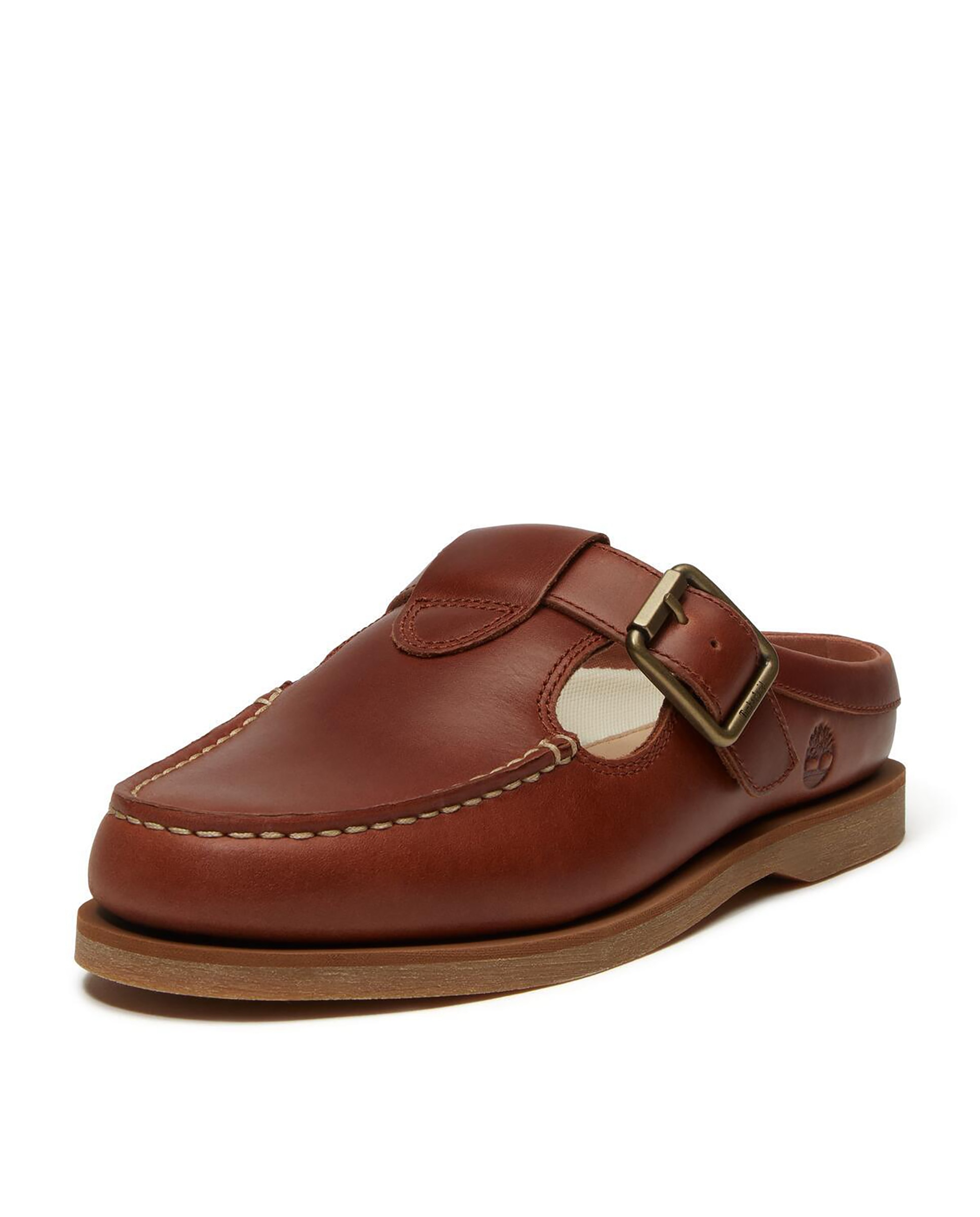 Zueco náutico de mujer con piel premium y cierre ajustable - Timberland - Marrón Marrón-9