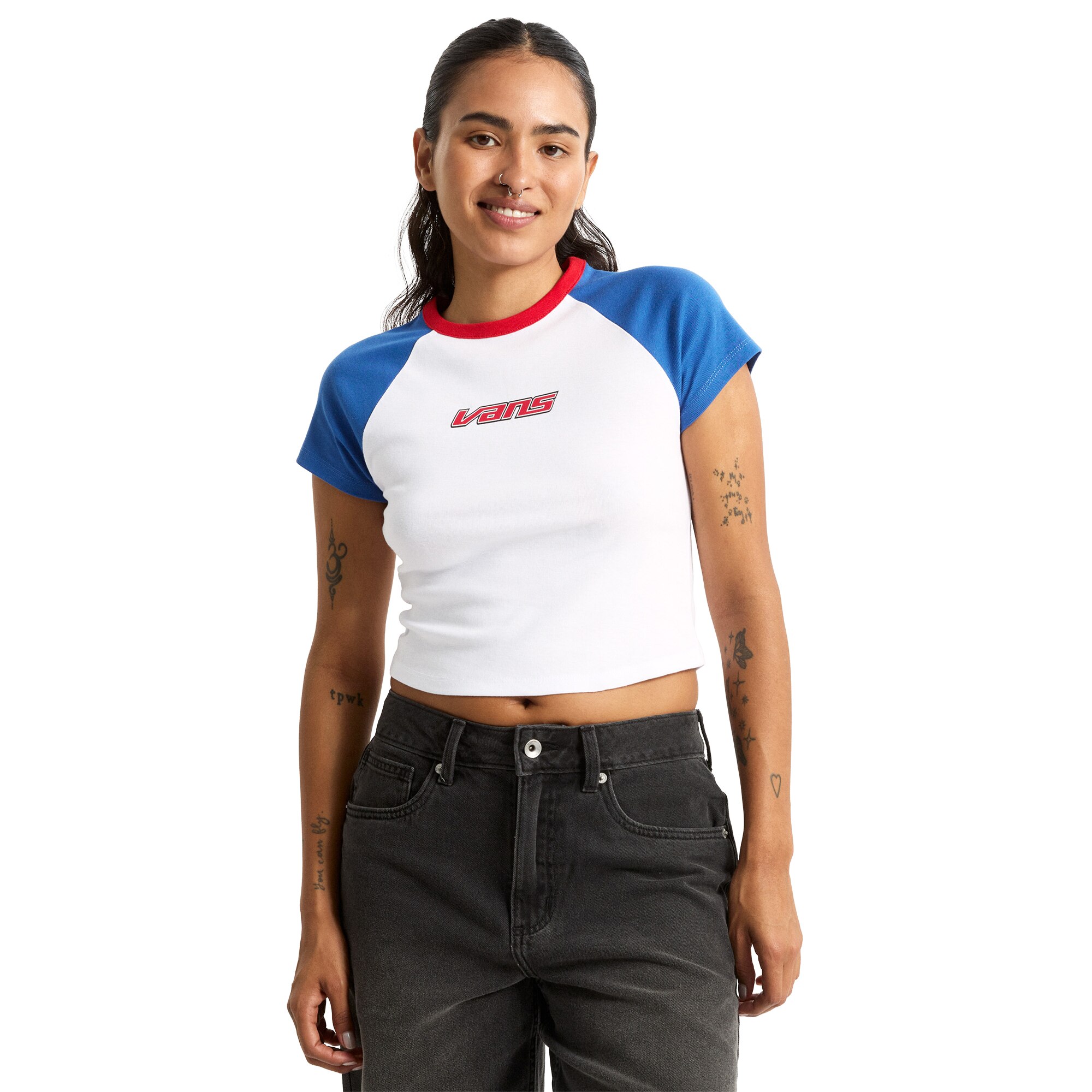 Camiseta de mujer Clare Baby Vans - Azul Azul-3