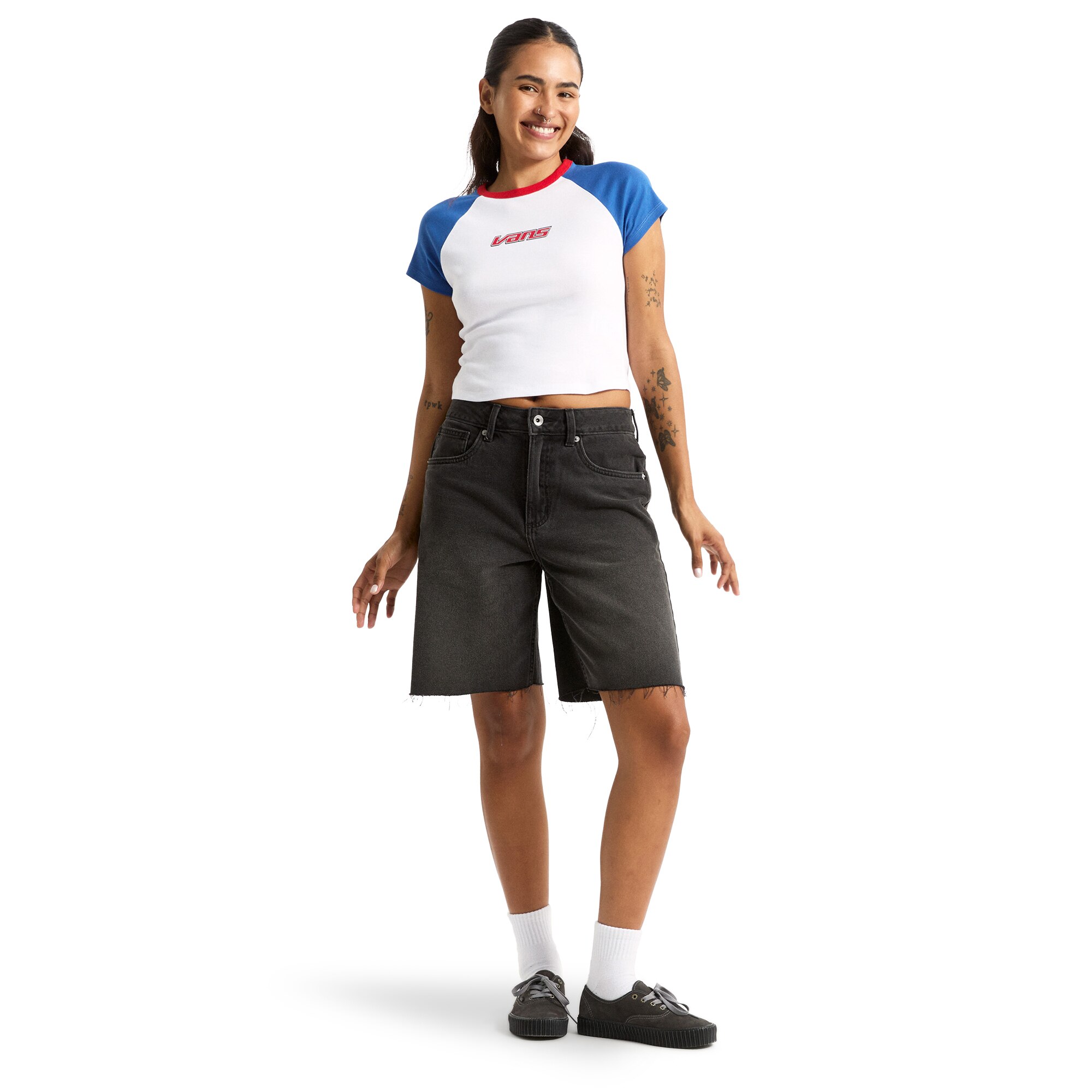 Camiseta de mujer Clare Baby Vans - Azul Azul-4