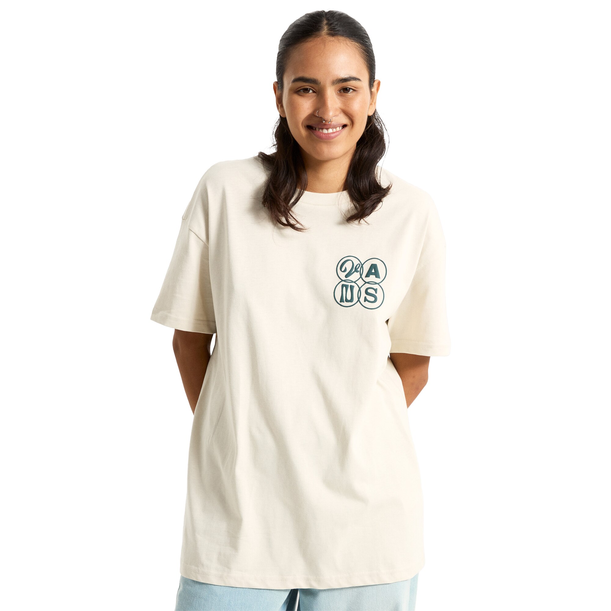 Camiseta de mujer Ellipse Vans - Beige Beige-3