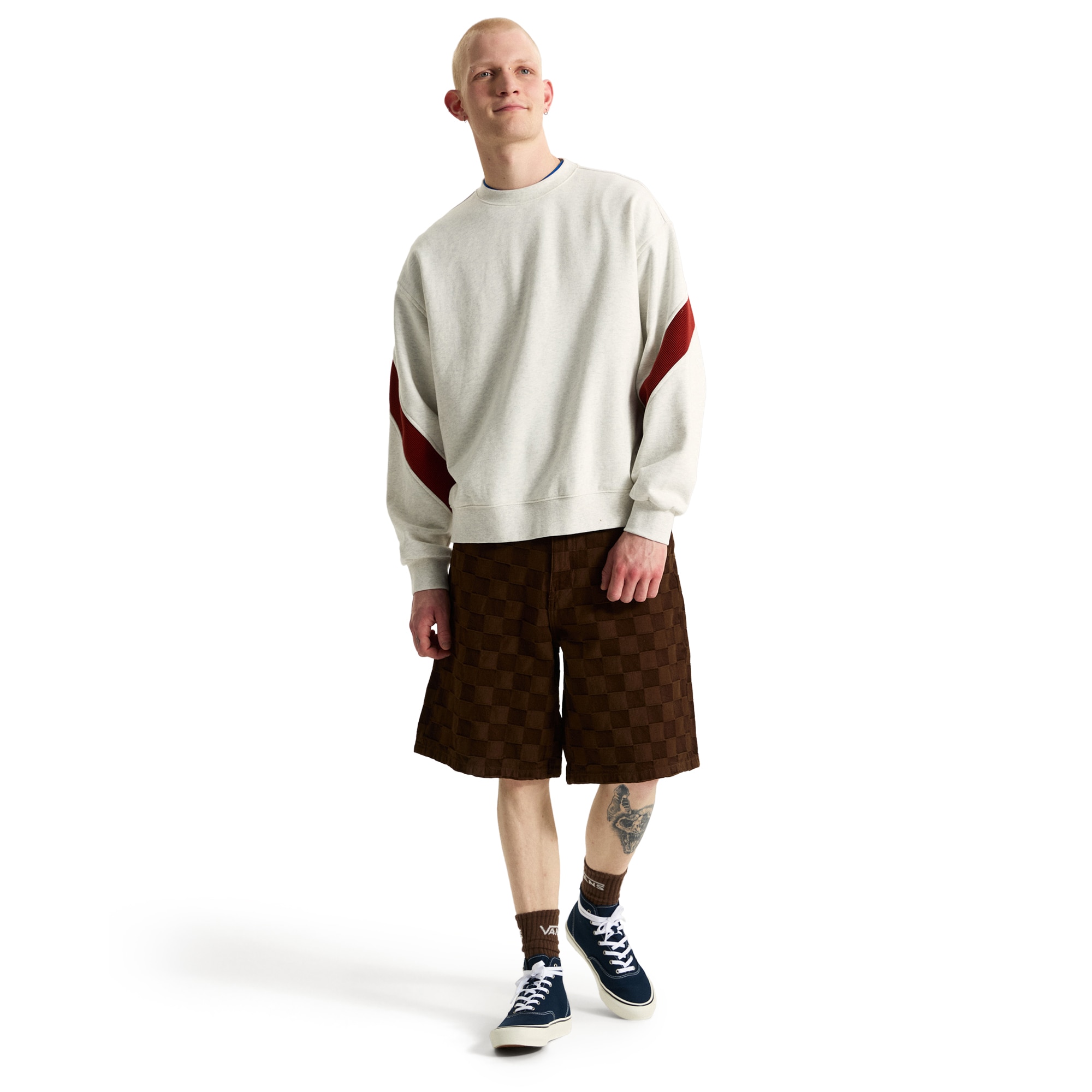 Imagen 4 de Sudadera de hombre Retro Sport Crew Vans - Gris Piedra Gris Piedra