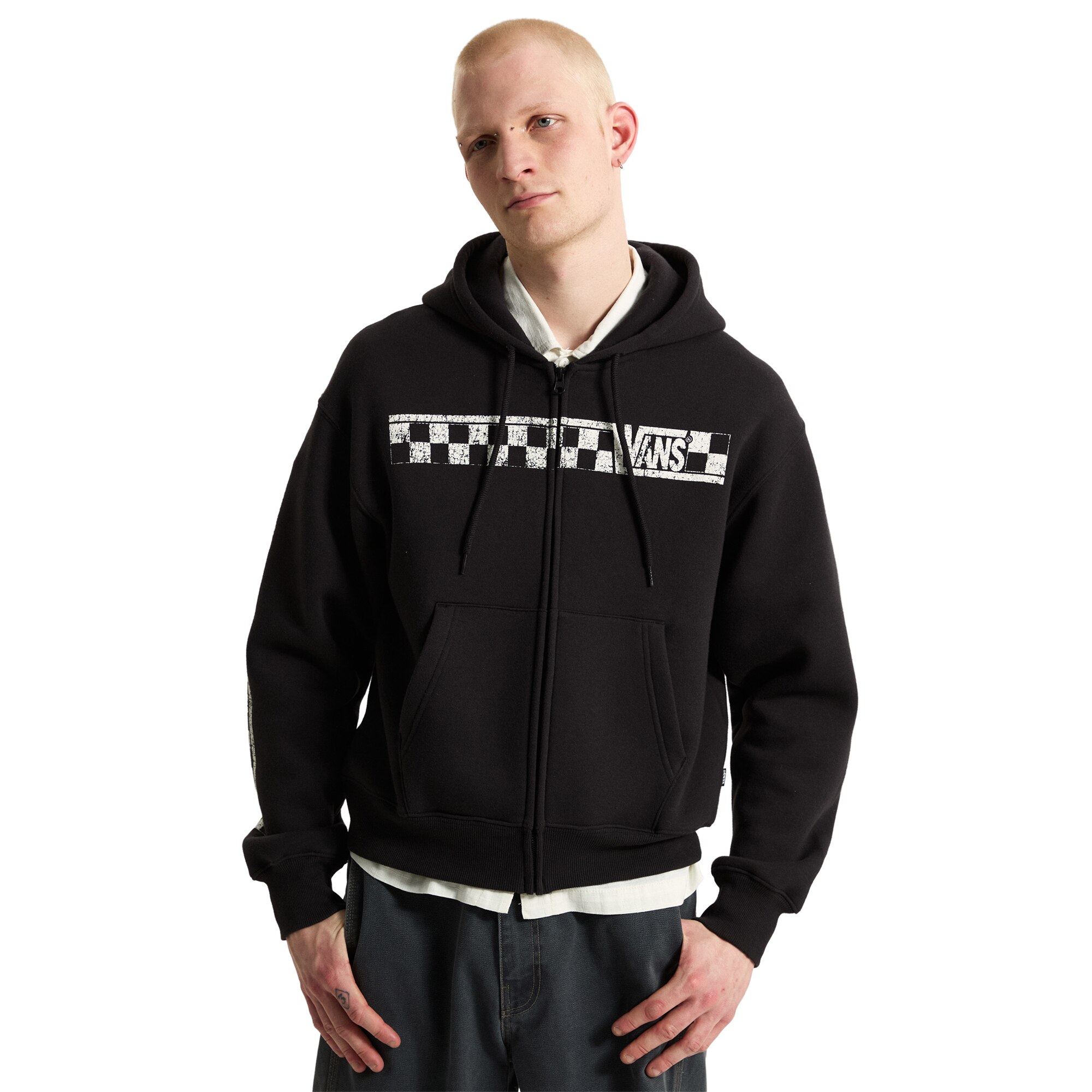 Sudadera de hombre Vans Racing Full Zip Vans - Negro Negro-3