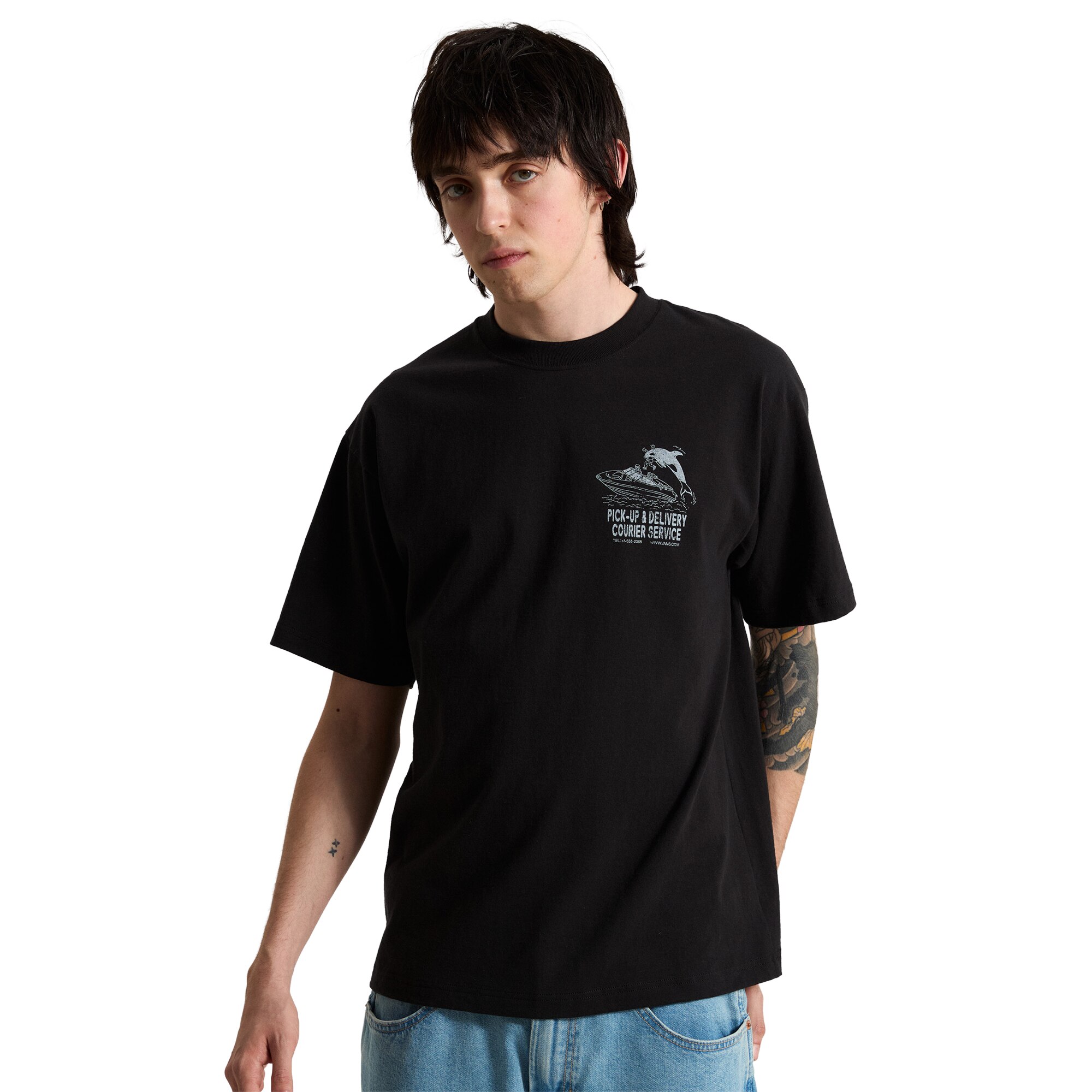 Imagen 3 de Camiseta de hombre Pauly's Delivery SS Tee Vans - Negro Negro