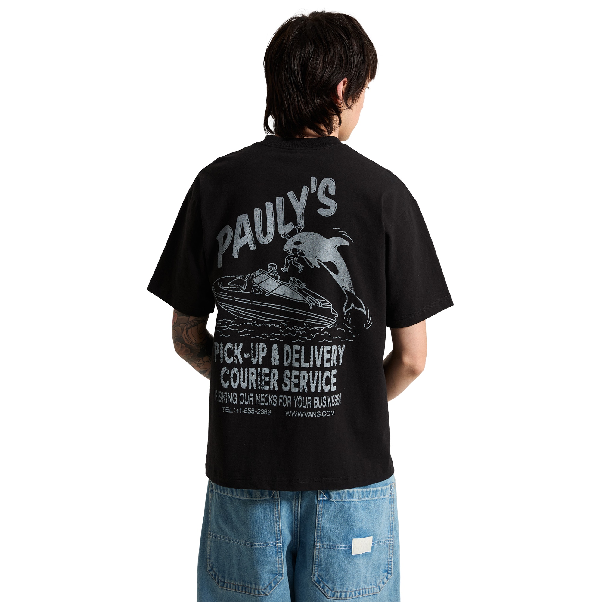 Imagen 5 de Camiseta de hombre Pauly's Delivery SS Tee Vans - Negro Negro