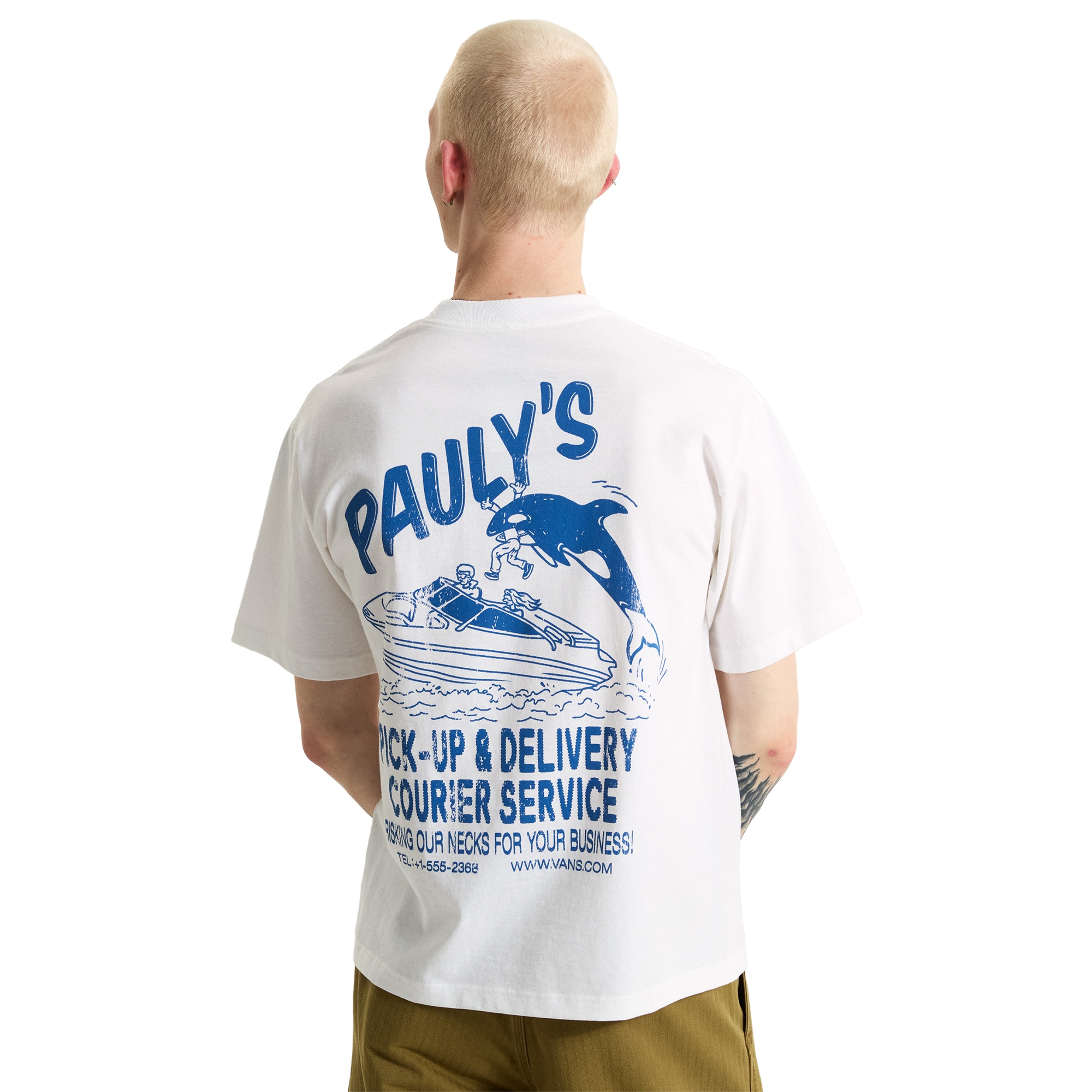 Imagen 5 de Camiseta de hombre Pauly's Delivery SS Tee Vans - Blanco Blanco