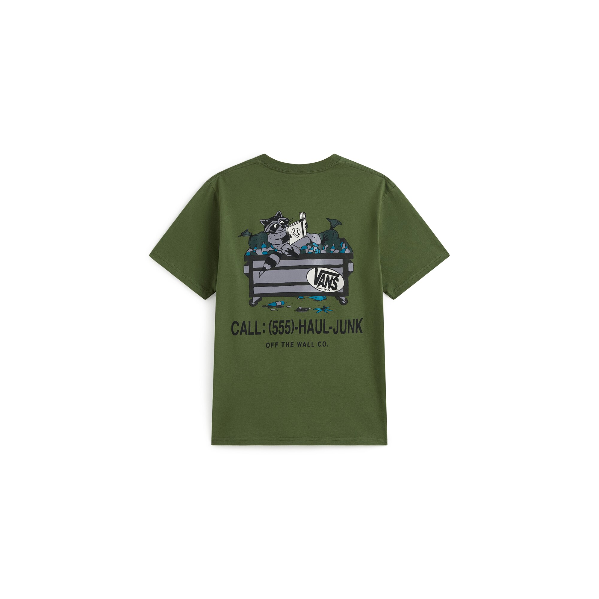 Camiseta de niño Dumpster Raccoon SS Tee Vans - Verde militar Verde militar-2