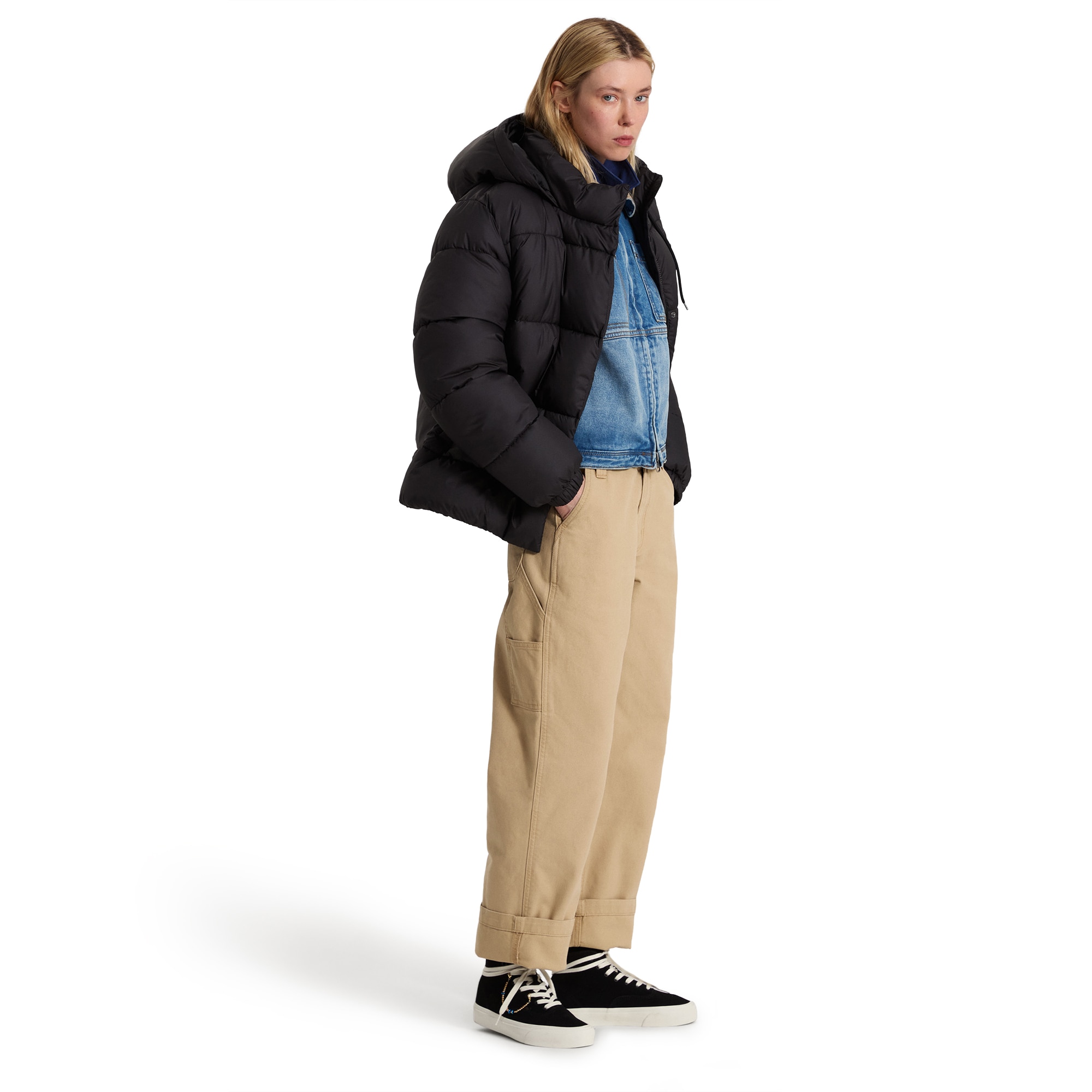 Imagen 4 de Chaqueta de mujer Hillgate Regular Length Puffer Vans - Negro Negro