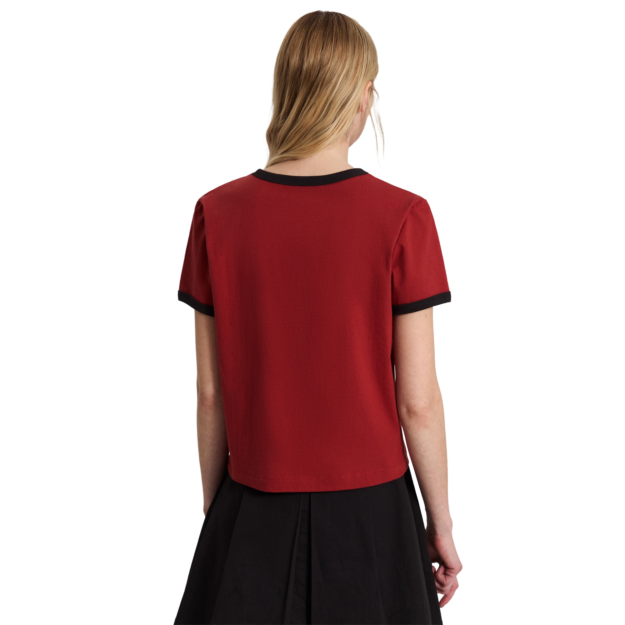 Imagen 5 de Camiseta de mujer Places I Wish To Go Ringer SS Tee Vans - Rojo cereza Rojo cereza