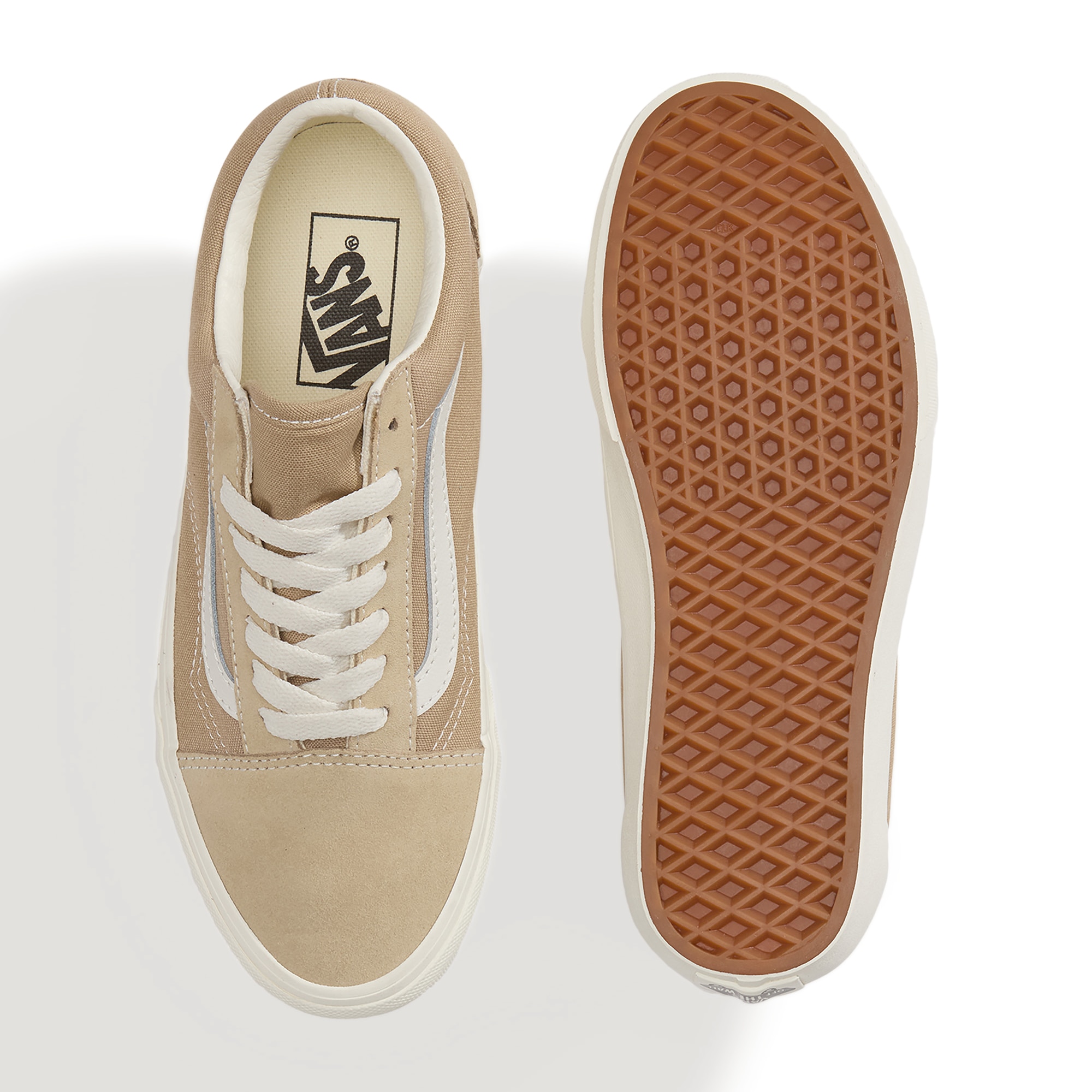 Zapatillas casual de mujer Old Skool Vans - Beige Beige-3