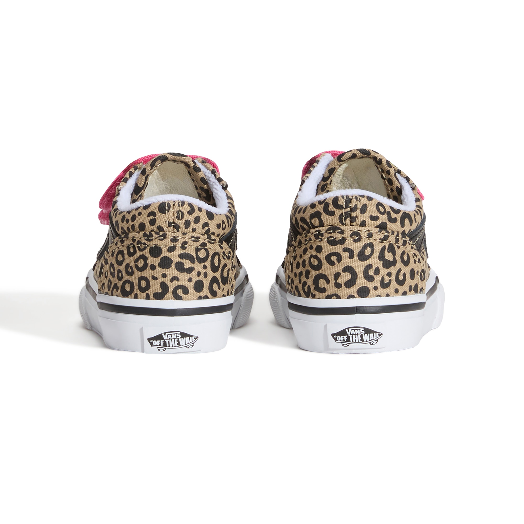 Imagen 4 de Zapatilla casual bebé modelo Old Skool Velcro Vans, con estampado de leopardo. - Marrón claro Marrón claro