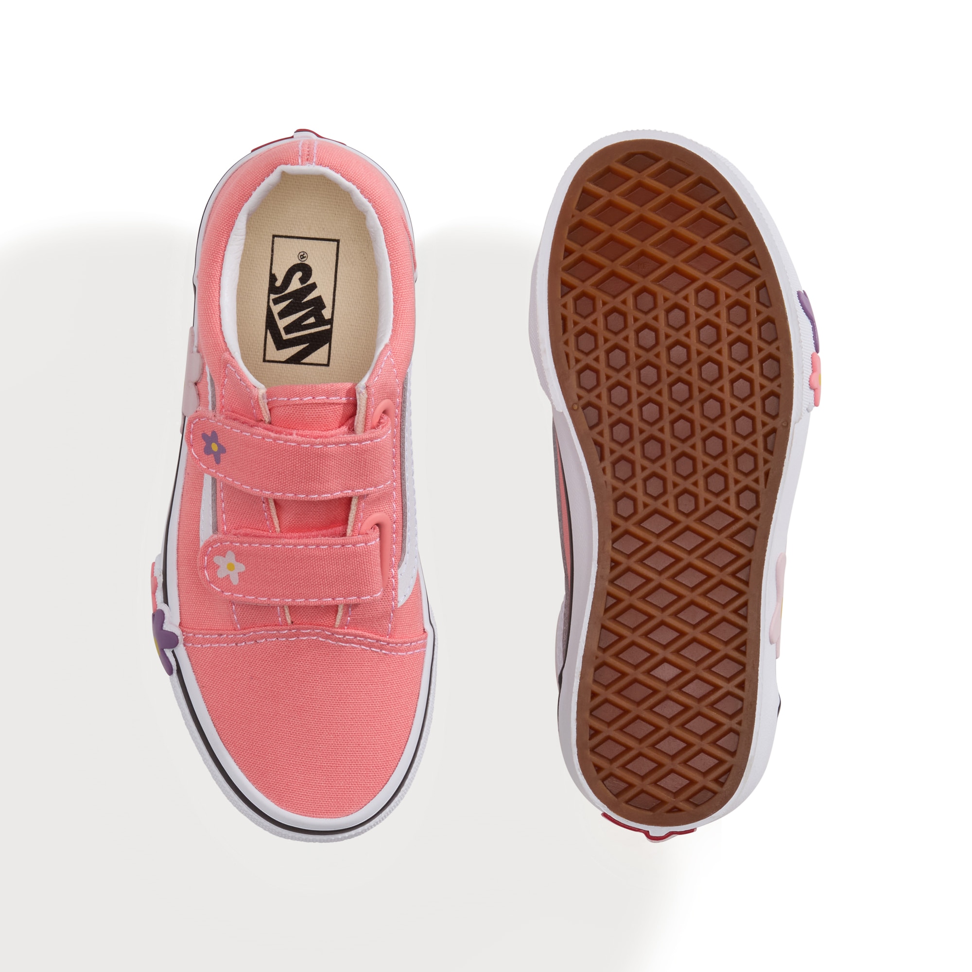Zapatillas casual de niños Old Skool V Vans - Rosa claro Rosa claro-3