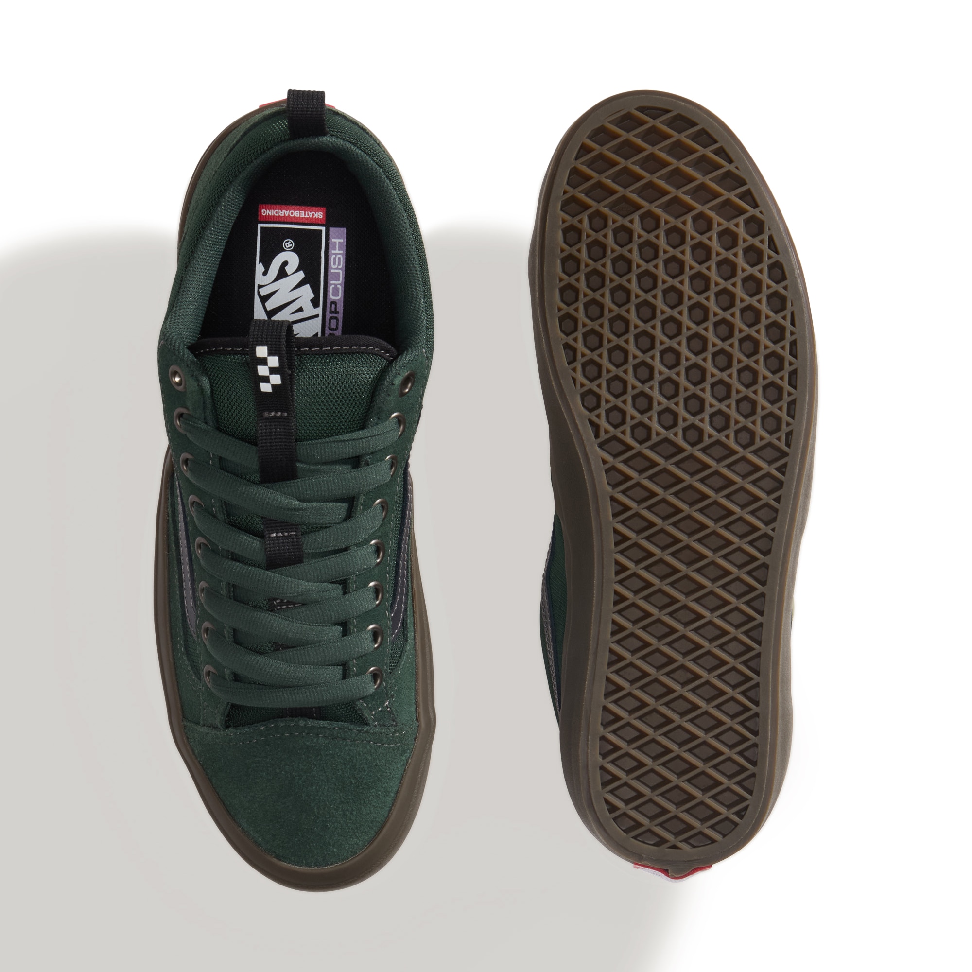 Zapatillas casual de hombre Skate Old Skool 36 + Vans - Verde militar Verde militar-3