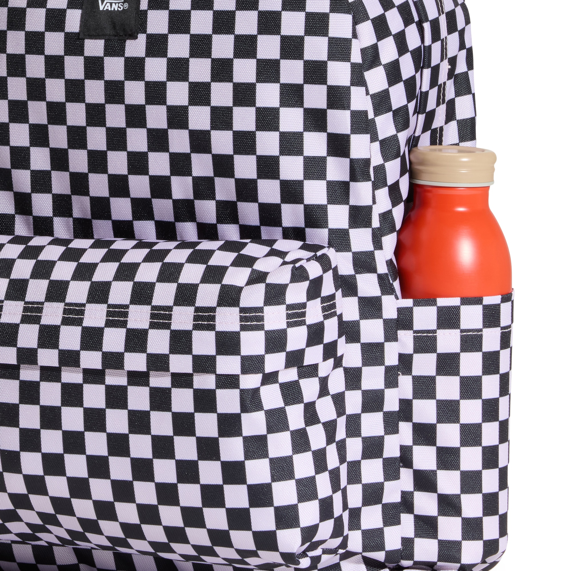 Mochila unisex Old Skool Check Vans - Negro / Rosa Negro / Rosa-4