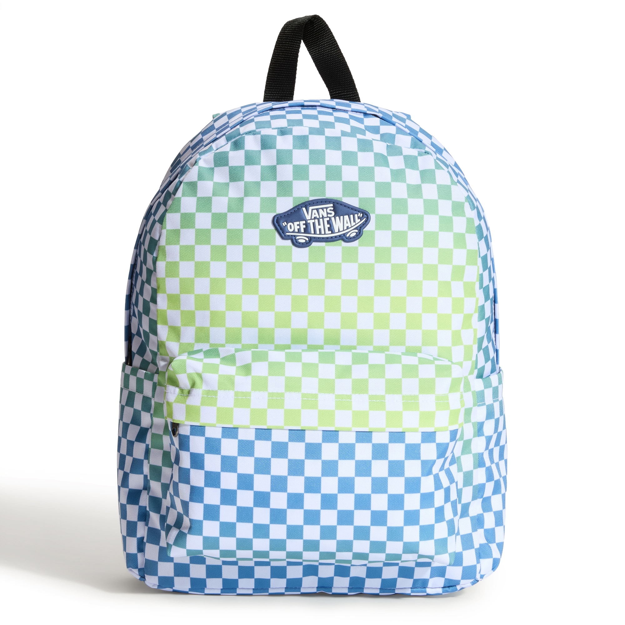 Mochila de niño Old Skool Grom Check Vans - Azul / Blanco Azul / Blanco-1