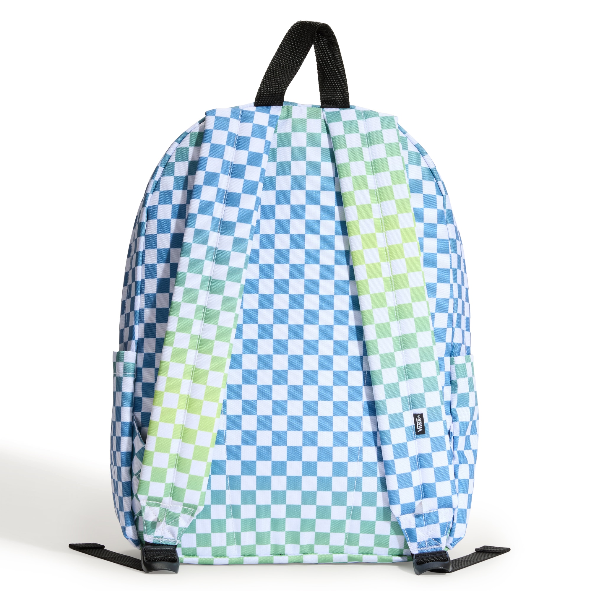 Mochila de niño Old Skool Grom Check Vans - Azul / Blanco Azul / Blanco-2