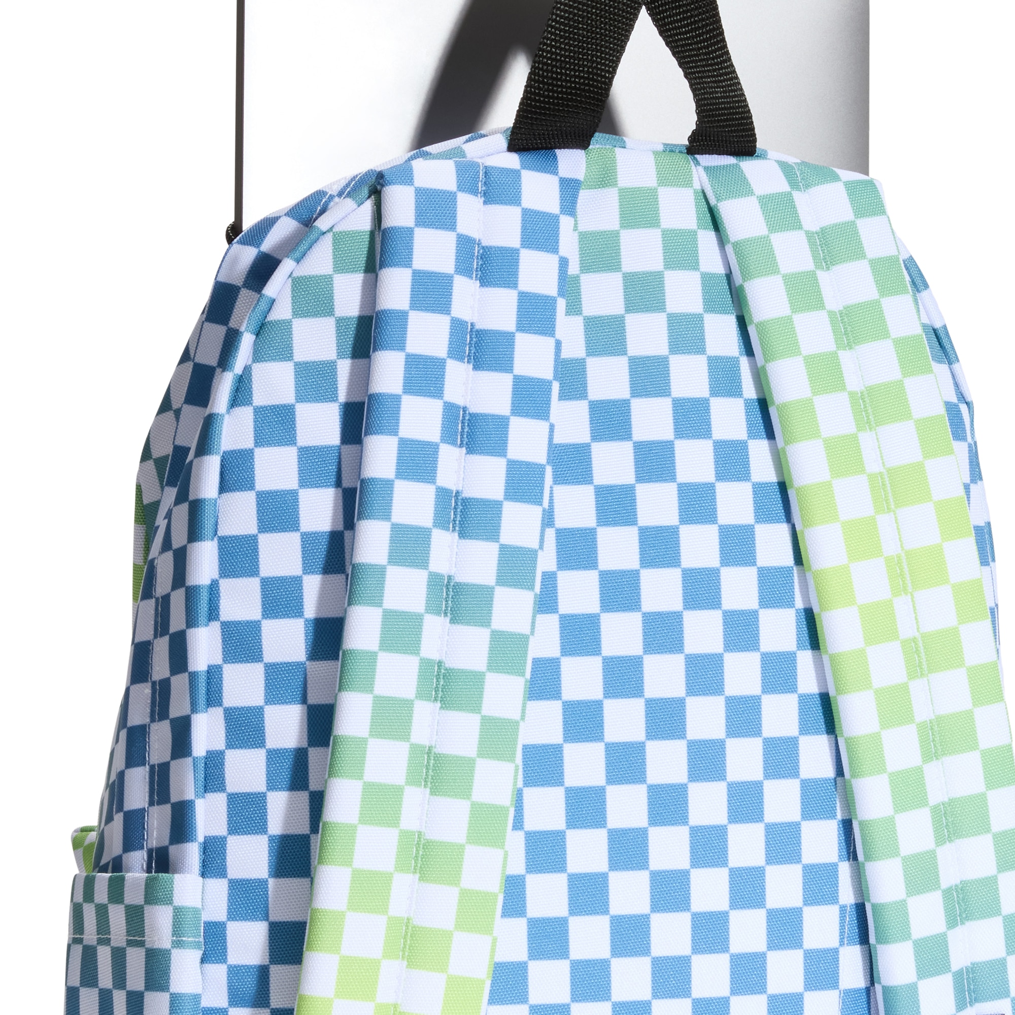 Mochila de niño Old Skool Grom Check Vans - Azul / Blanco Azul / Blanco-5