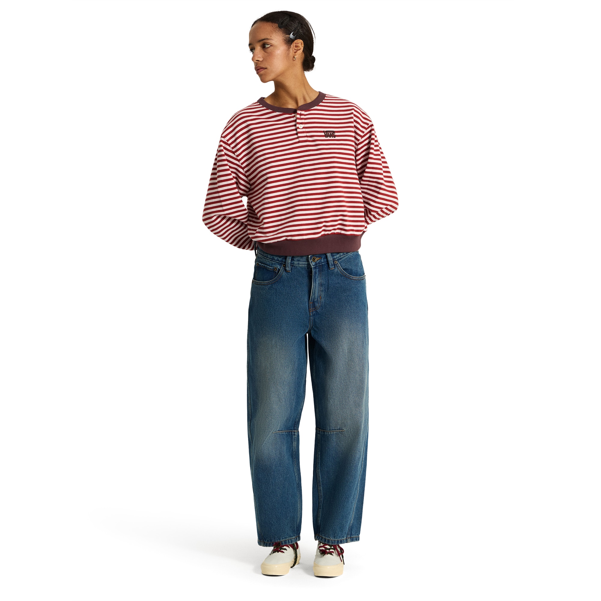 Imagen 4 de Pantalones de mujer Check 5 Barrel Vans - Azul índigo Azul índigo