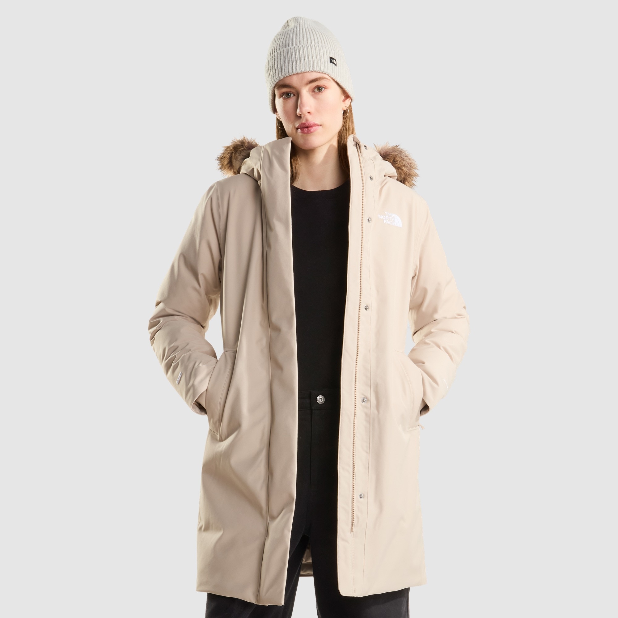 Parka para mujer Arctic The North Face - Beige Beige-4