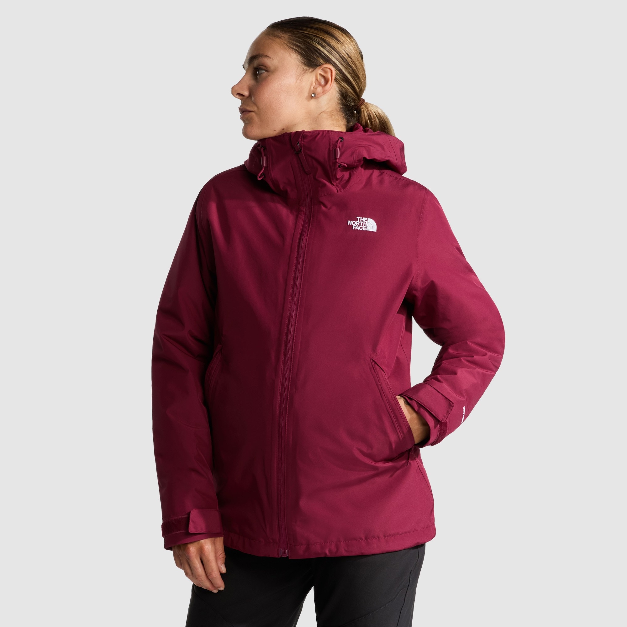 Chaqueta con capucha 3 en 1 para mujer Mono Triclimate Carto The North Face - Marrón Rojo cereza-4