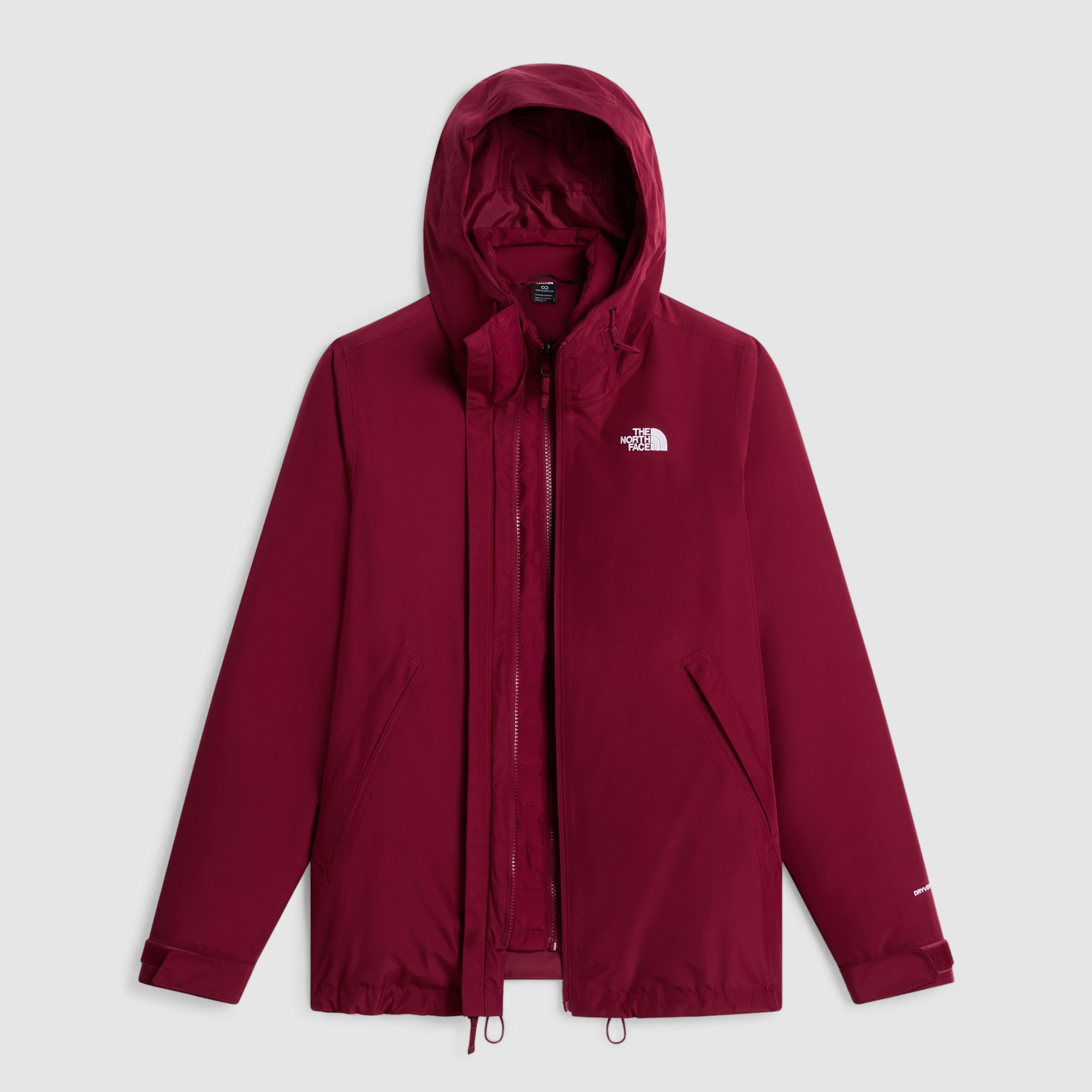 Chaqueta con capucha 3 en 1 para mujer Mono Triclimate Carto The North Face - Marrón Rojo cereza-5