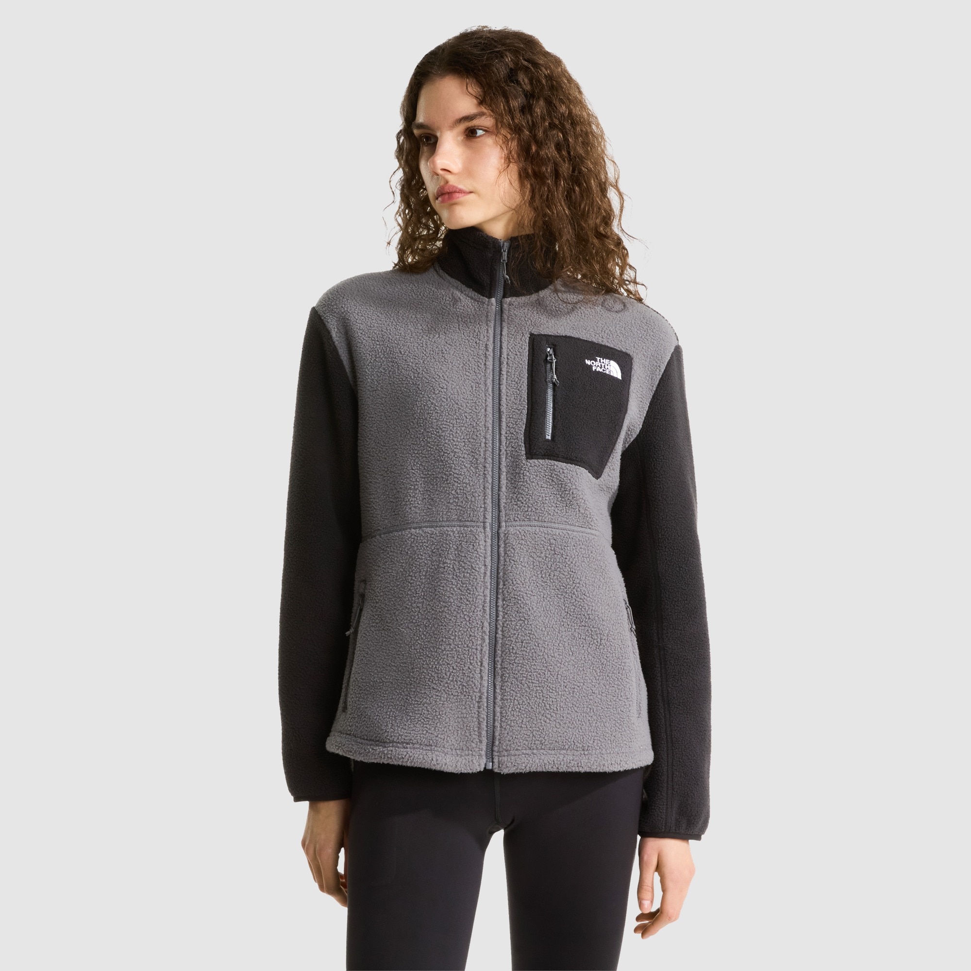 Chaqueta polar con cremallera integral para mujer Yumiori The North Face - Gris / Negro Gris / Negro-1