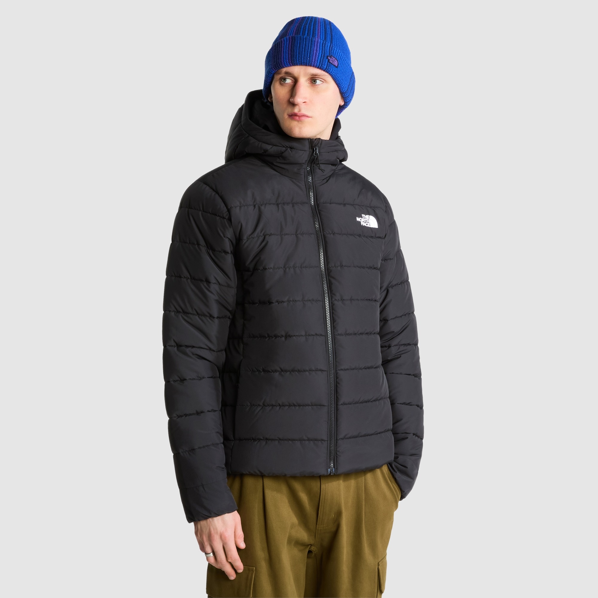 The North Face Chaqueta con capucha para hombre Aconcagua Negro