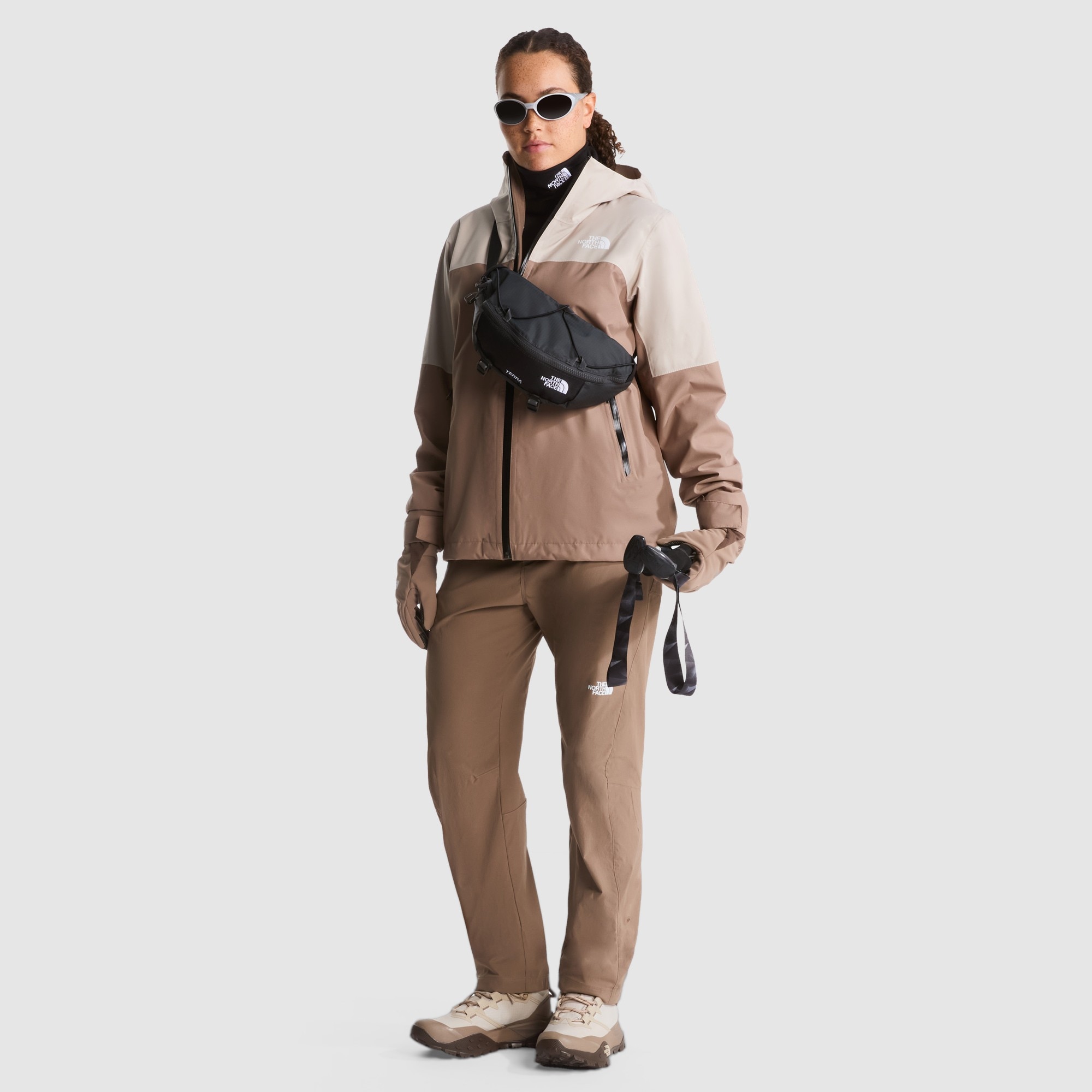 Chaqueta para mujer DryVent™ Zip-In The North Face - Marrón claro Marrón claro-2