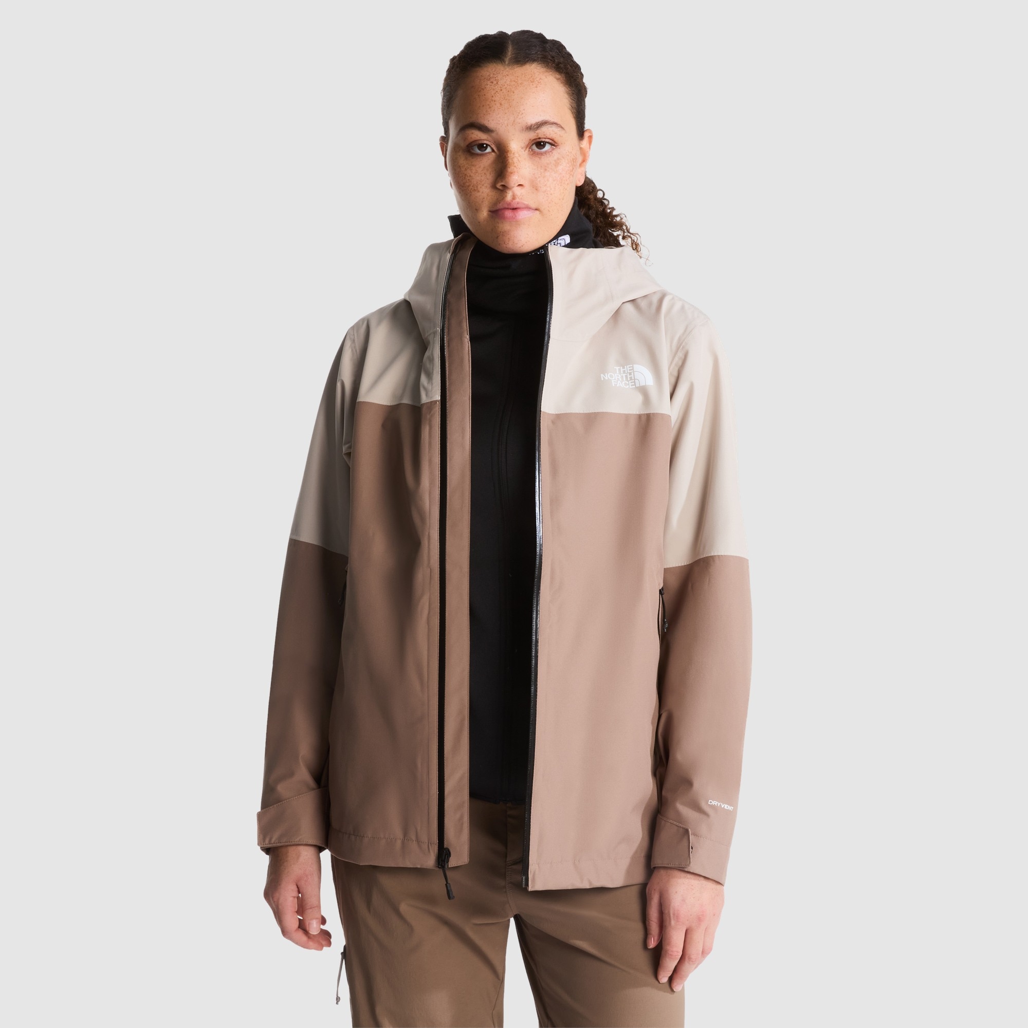 Chaqueta para mujer DryVent™ Zip-In The North Face - Marrón claro Marrón claro-4