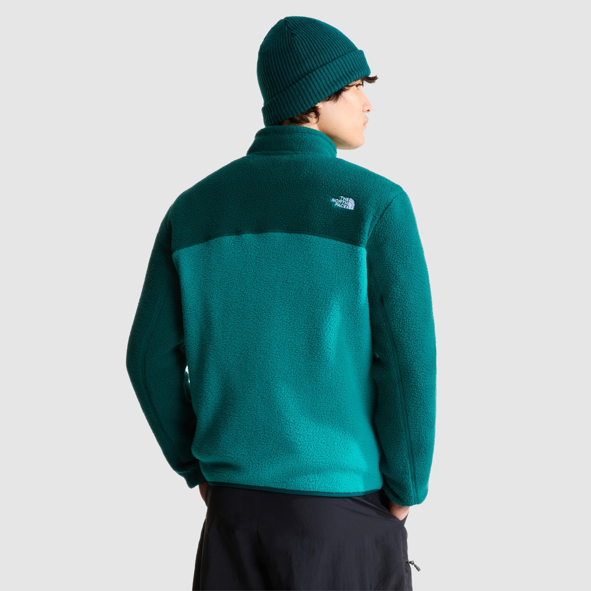Chaqueta polar con cremallera integral para hombre Yumiori The North Face - Verde / Azul marino Verde / Azul marino-3