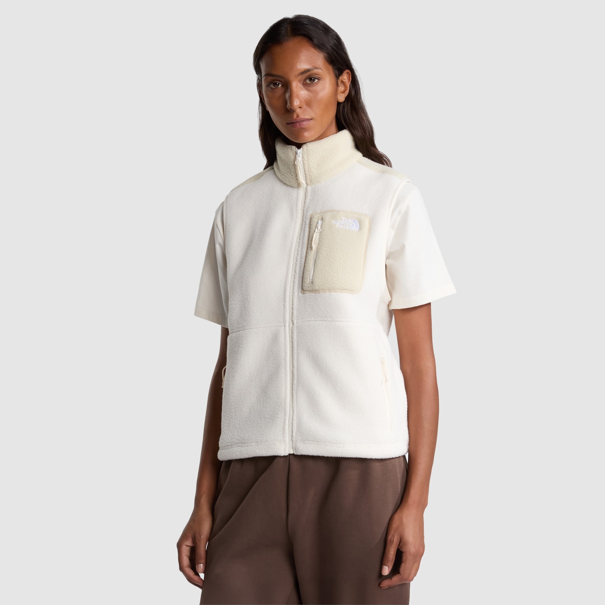 Chaleco para mujer Yumiori The North Face - Beige / Blanco Beige / Blanco-1