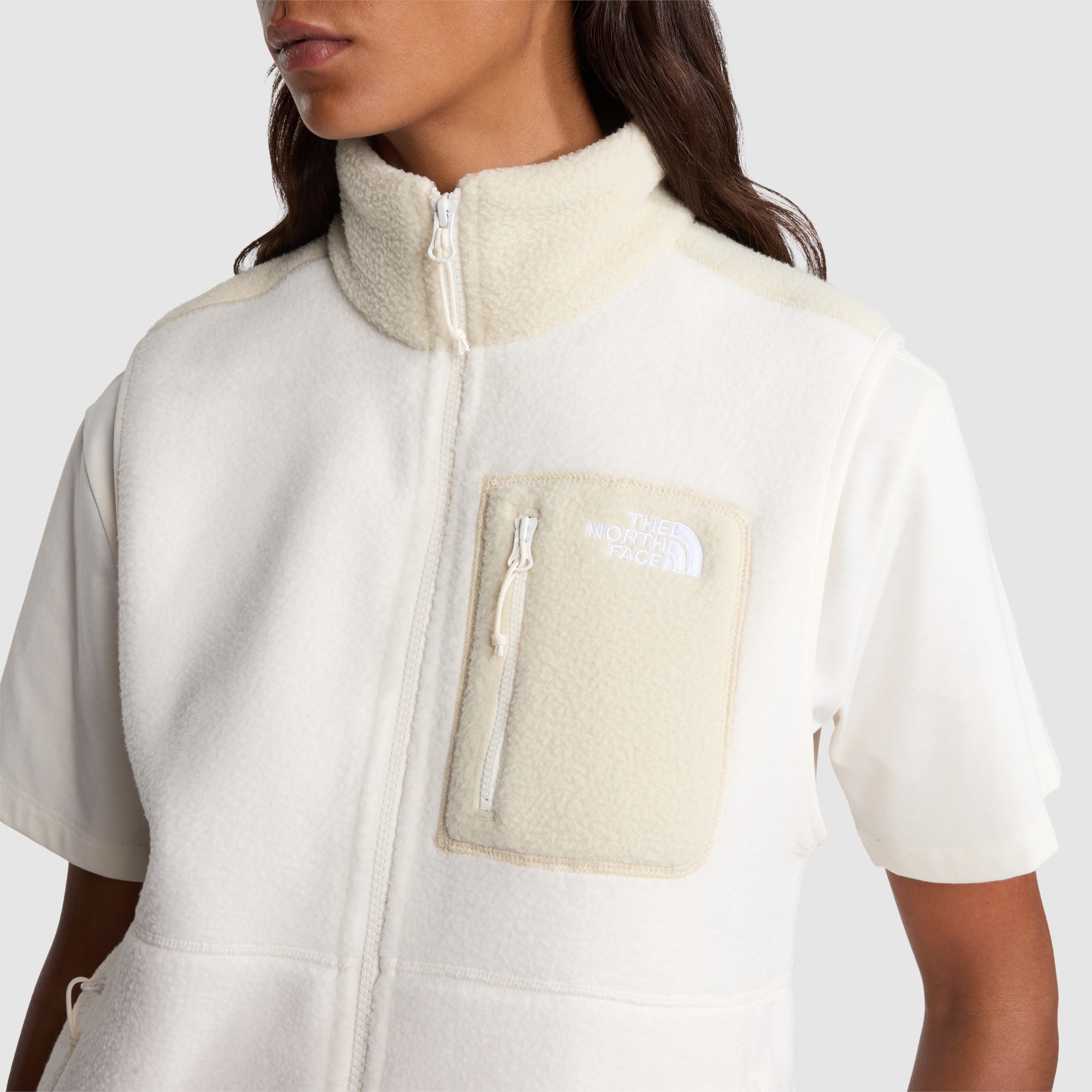 Chaleco para mujer Yumiori The North Face - Beige / Blanco Beige / Blanco-4