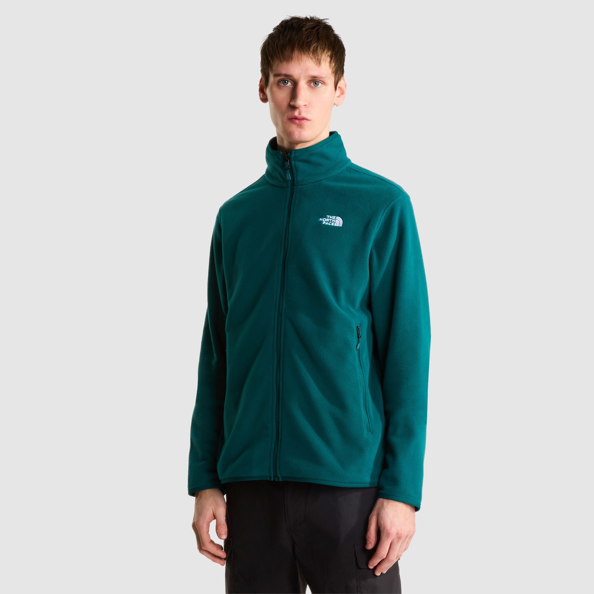 Forro polar con cremallera integral de hombre Glacier The North Face - Verde / Azul marino Verde / Azul marino-1