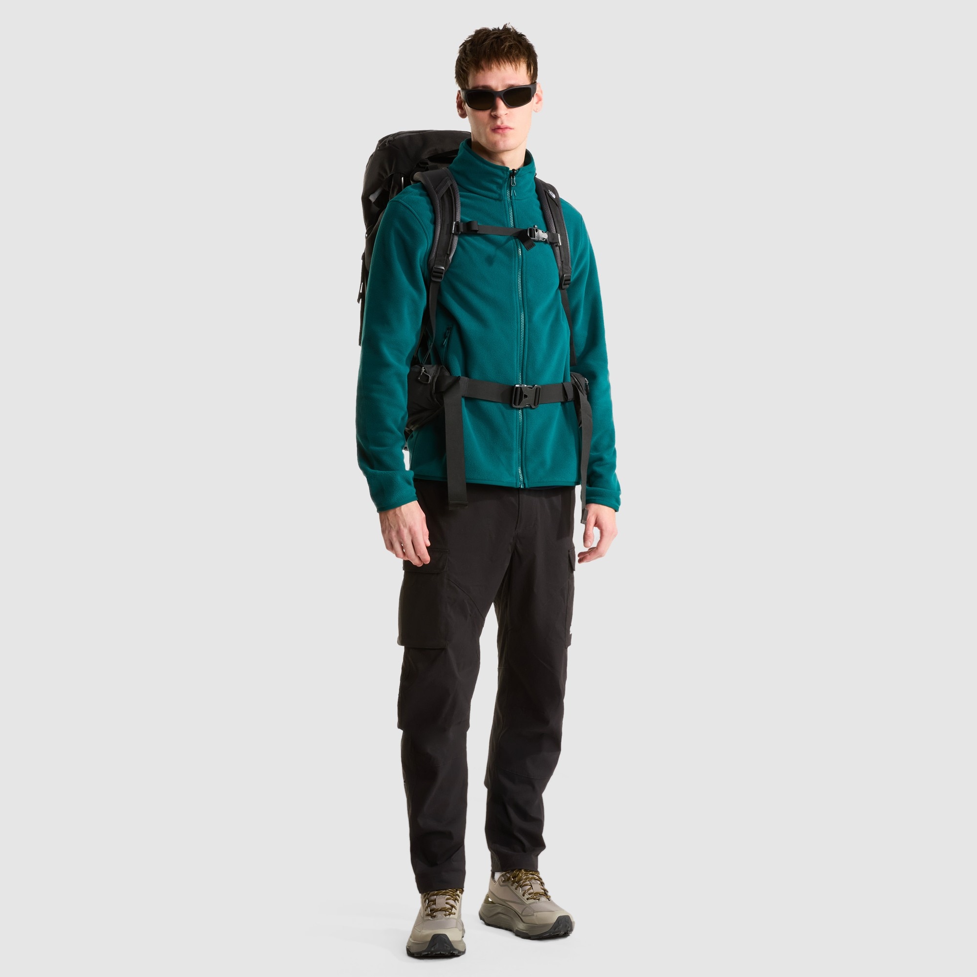 Forro polar con cremallera integral de hombre Glacier The North Face - Verde / Azul marino Verde / Azul marino-2