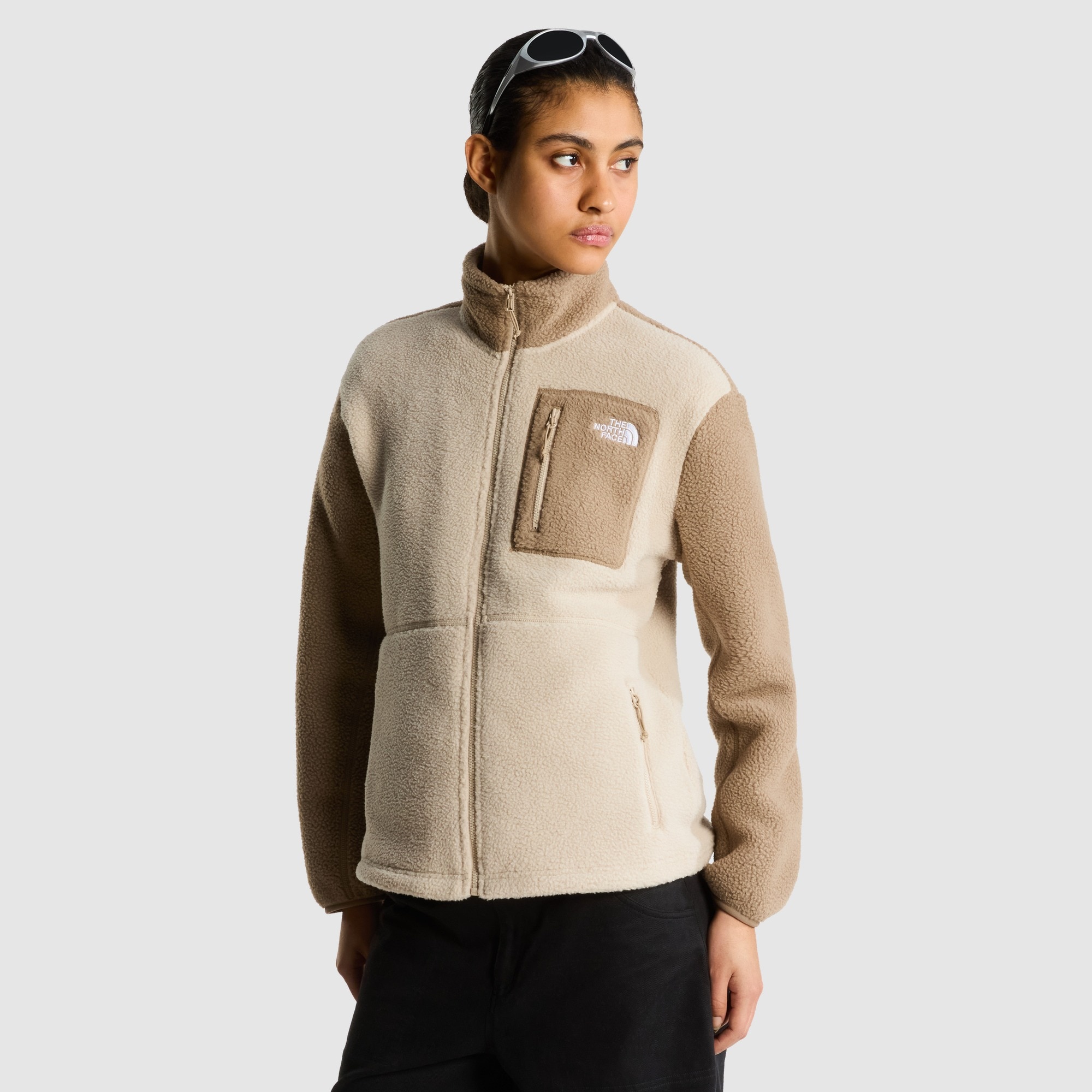 Chaqueta polar con cremallera integral para mujer Yumiori The North Face - Beige Beige-1