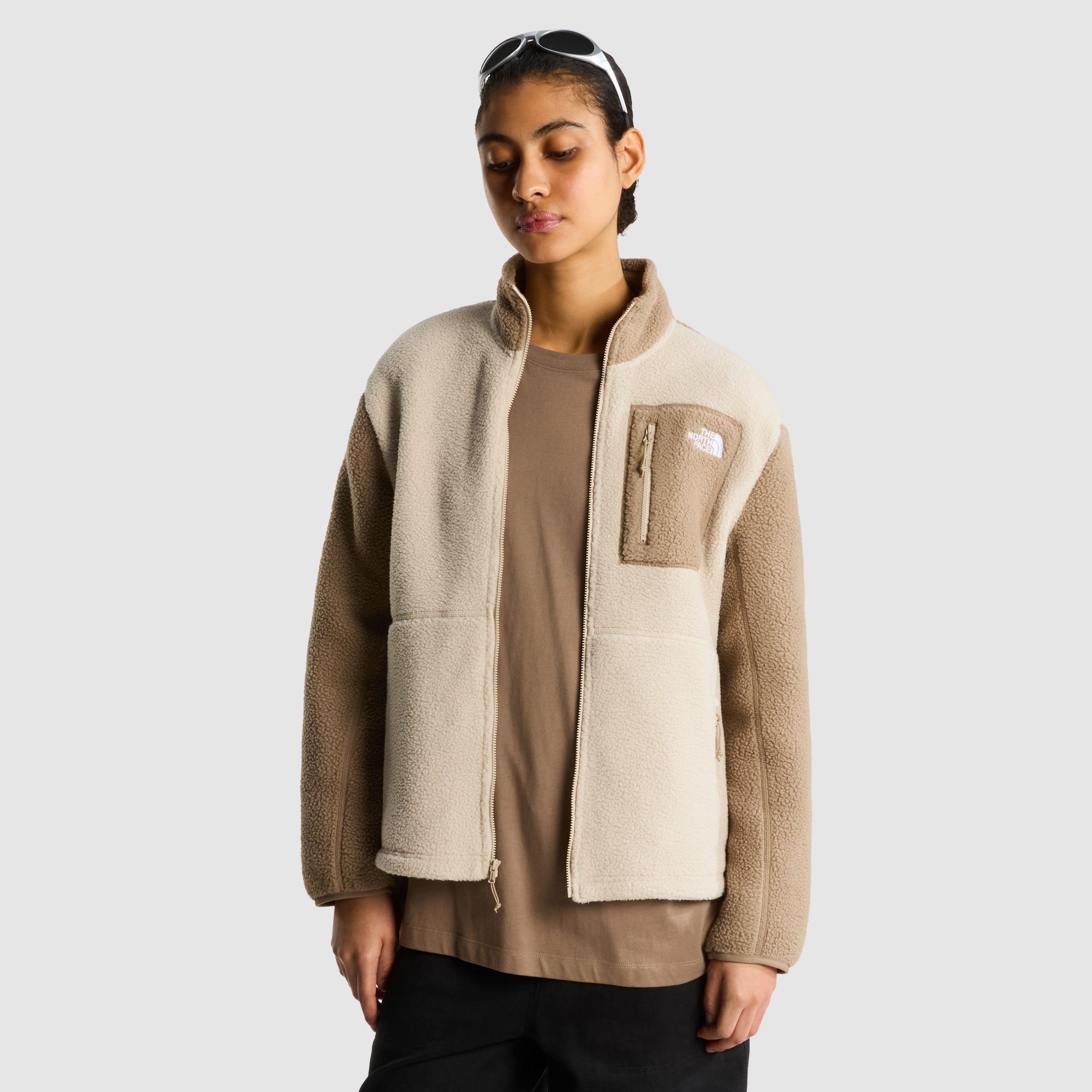 Chaqueta polar con cremallera integral para mujer Yumiori The North Face - Beige Beige-4