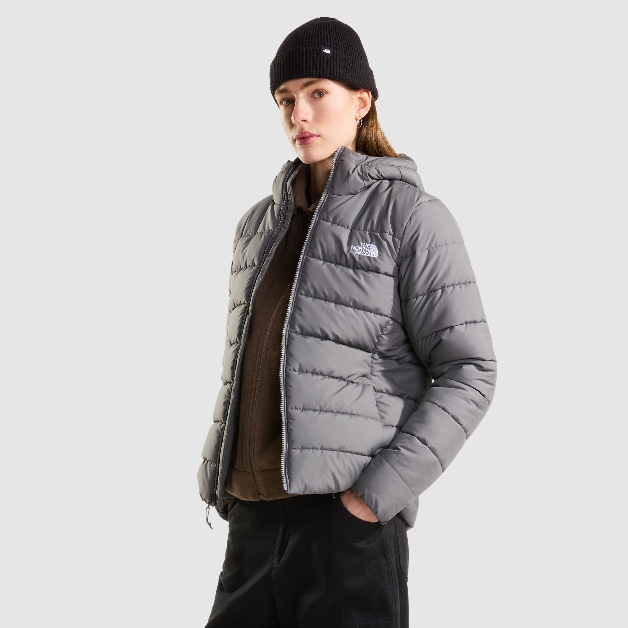 Chaqueta con capucha para mujer Aconcagua The North Face - Gris Gris-4