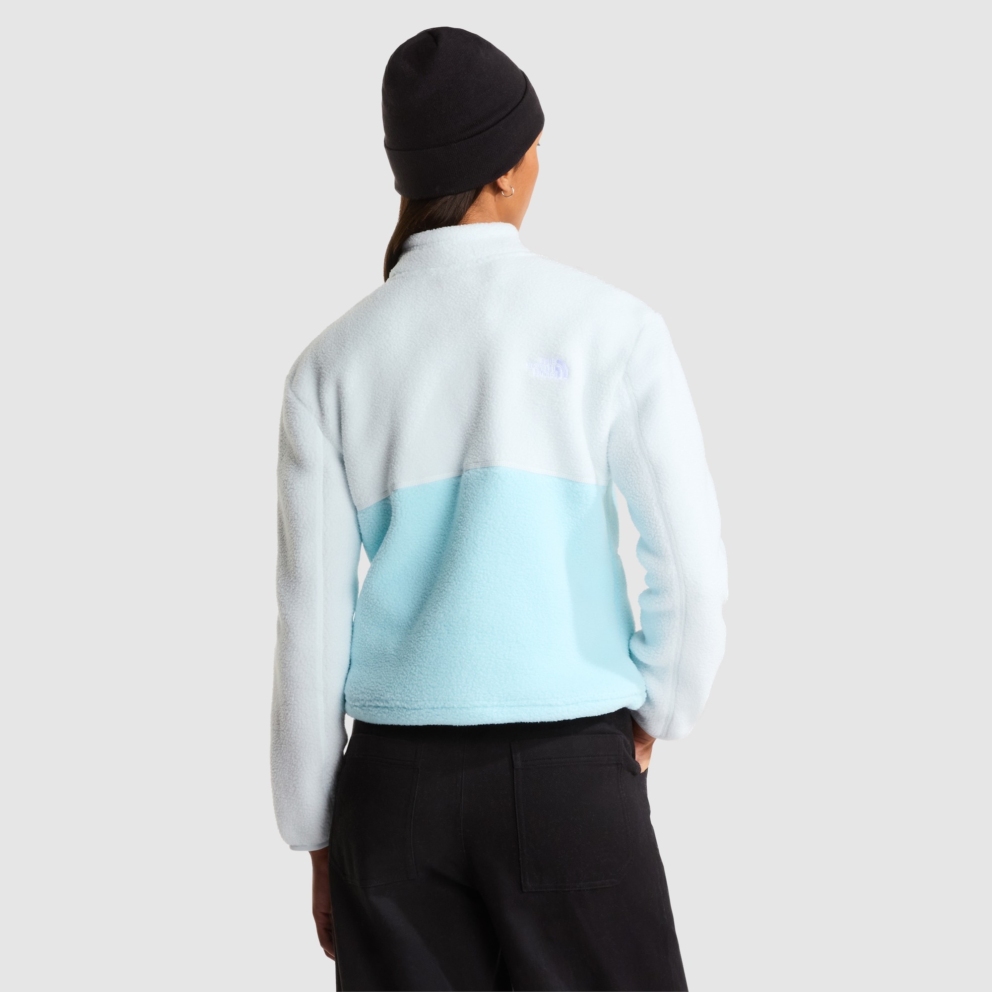 Chaqueta polar con cremallera de 1/4 para mujer Yumiori The North Face - Azul celeste Azul celeste-3
