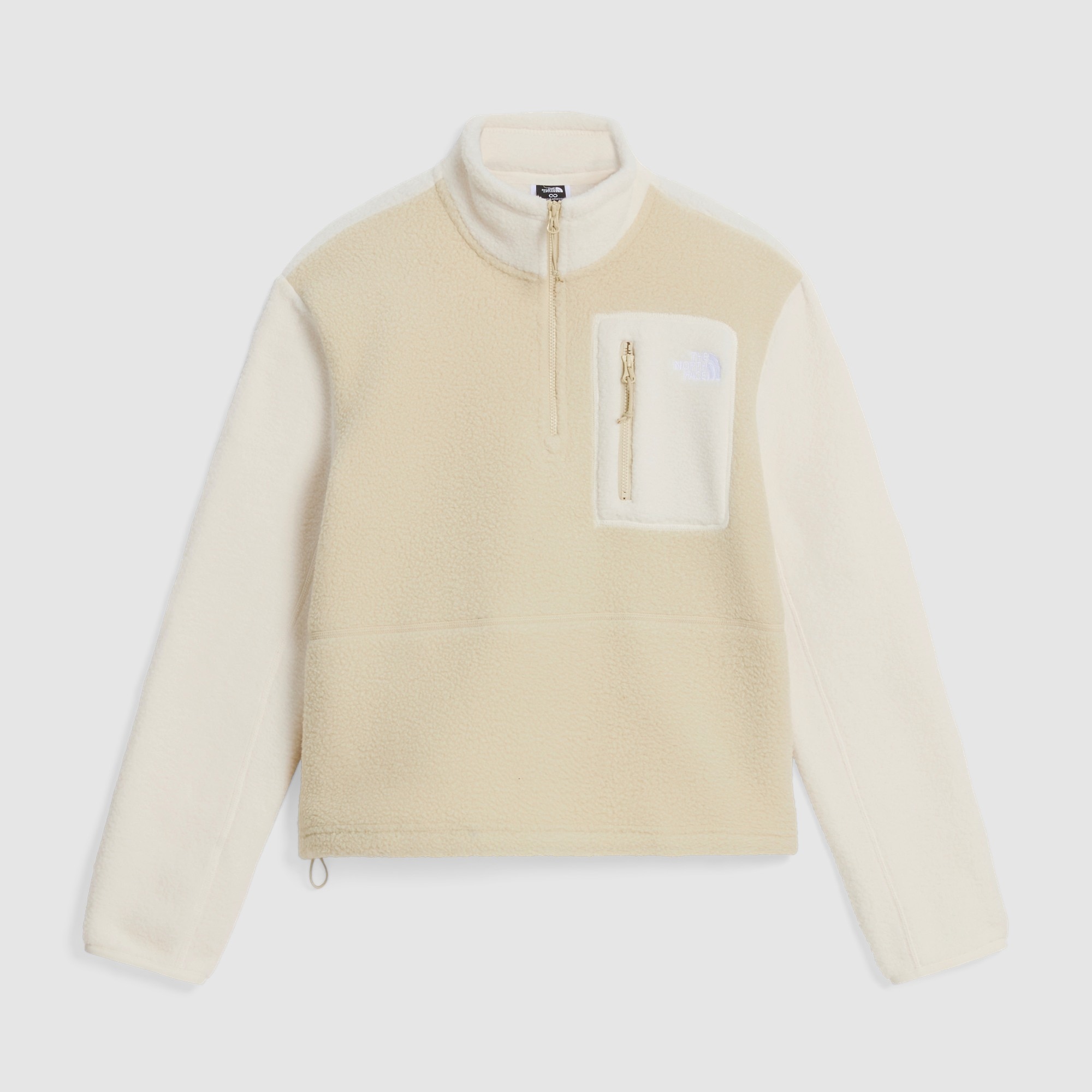 Chaqueta polar con cremallera de 1/4 para mujer Yumiori The North Face - Beige / Blanco Beige / Blanco-5