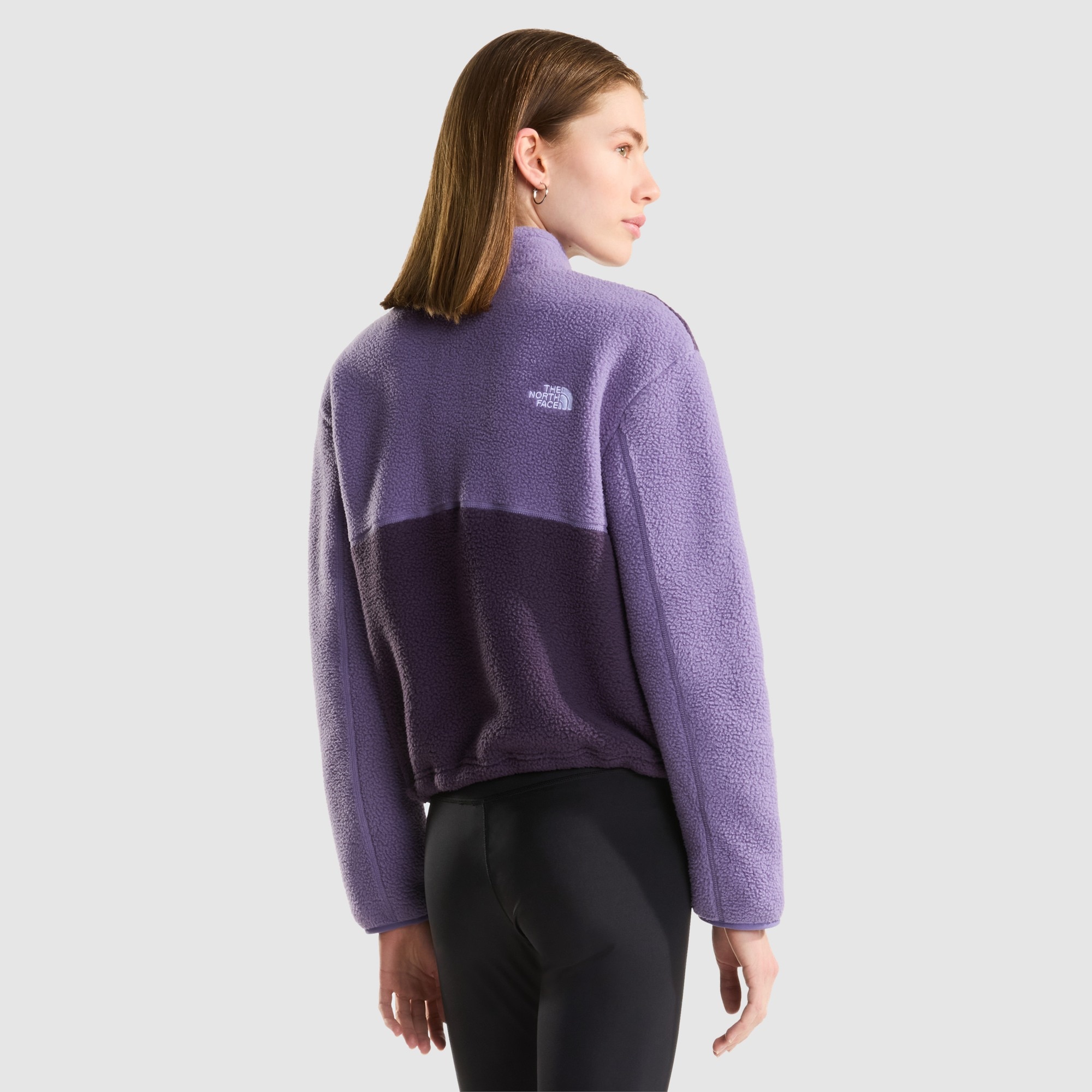 Chaqueta polar con cremallera de 1/4 para mujer Yumiori The North Face - Morado Morado-3