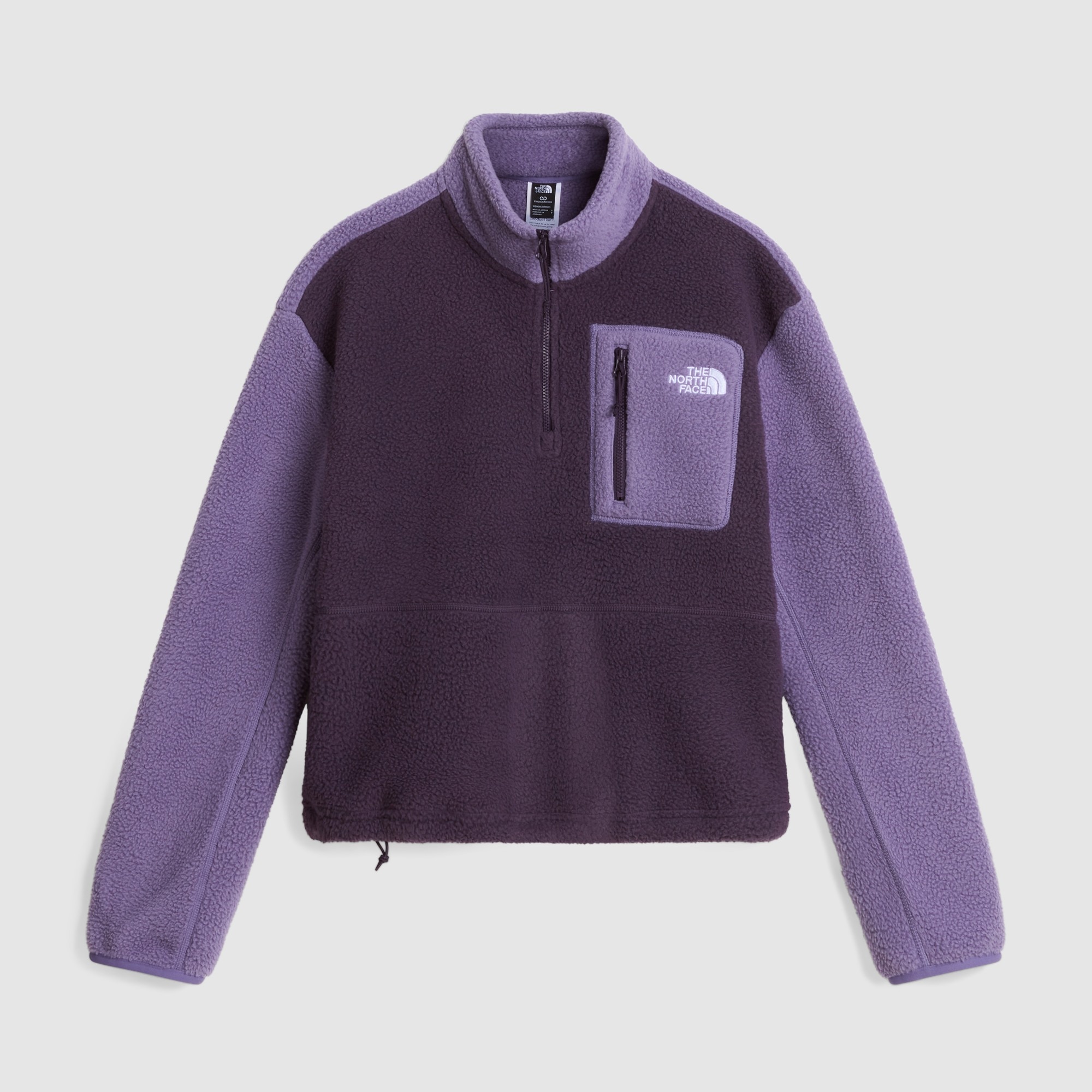 Chaqueta polar con cremallera de 1/4 para mujer Yumiori The North Face - Morado Morado-5