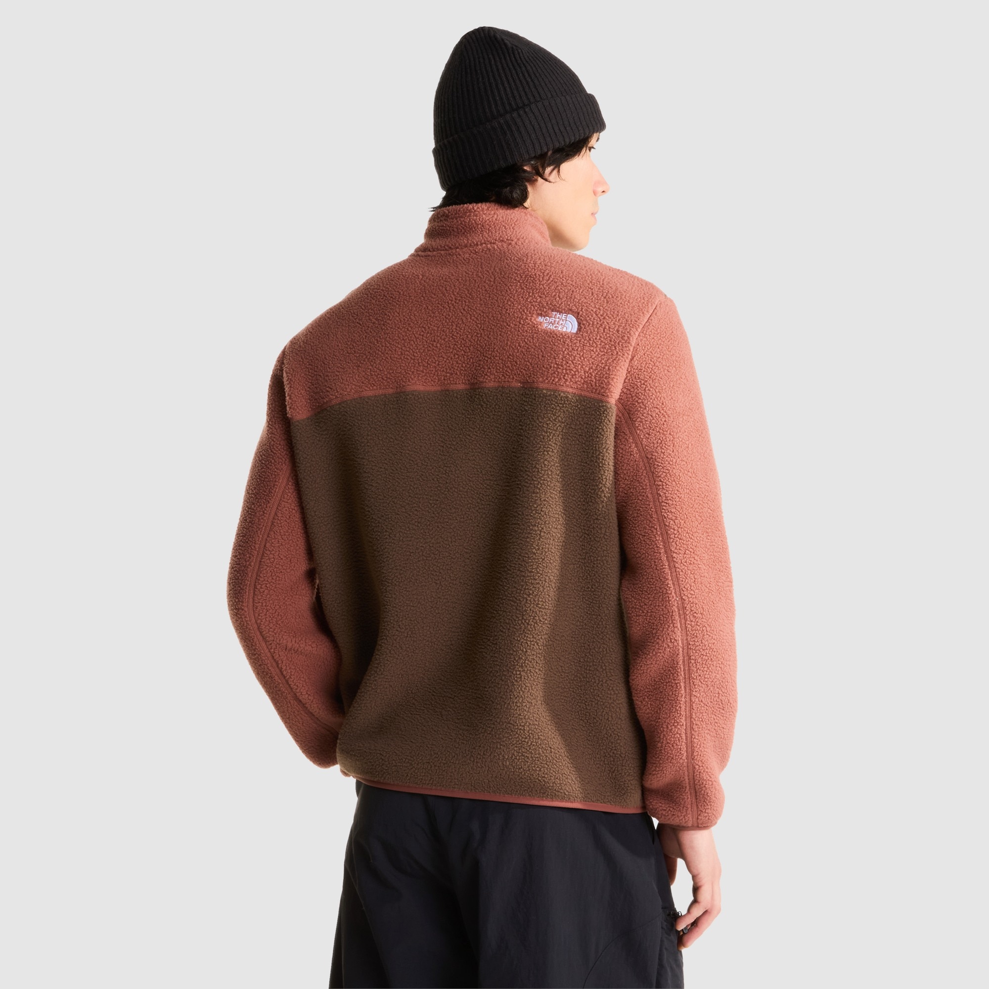 Chaqueta polar con cremallera de 1/4 para hombre Yumiori The North Face - Marrón Marrón-3