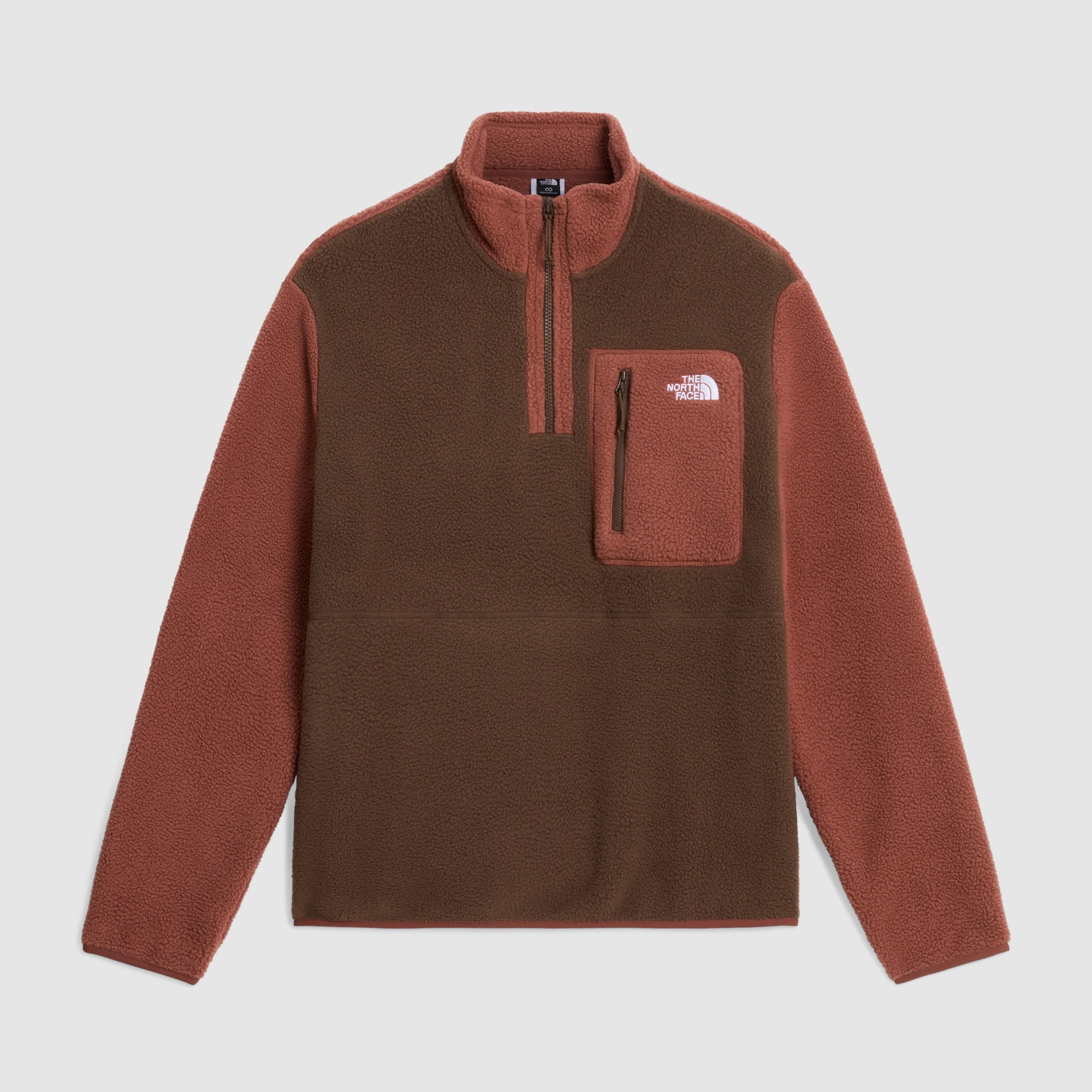 Chaqueta polar con cremallera de 1/4 para hombre Yumiori The North Face - Marrón Marrón-5