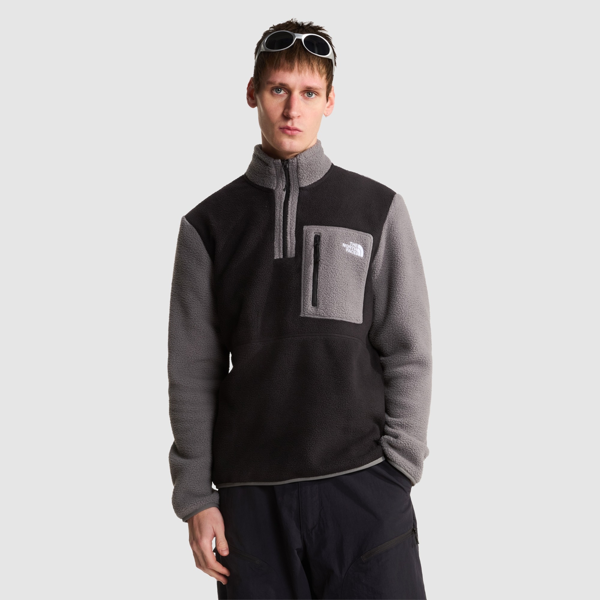 Imagen 0 de Chaqueta polar con cremallera de 1/4 para hombre Yumiori The North Face Negro