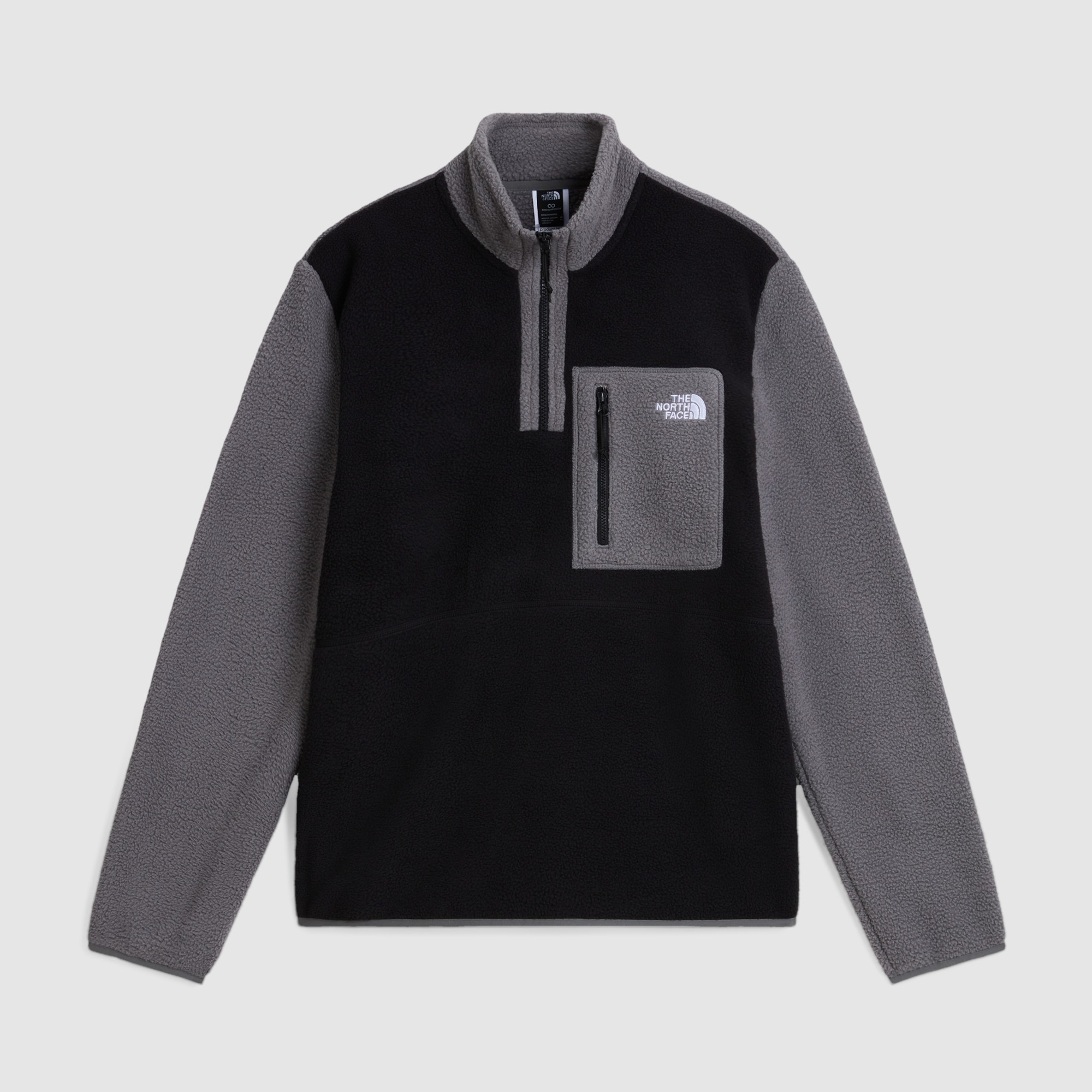 Forro polar con cremallera de 1/4 para hombre Yumiori The North Face - Negro Negro-5