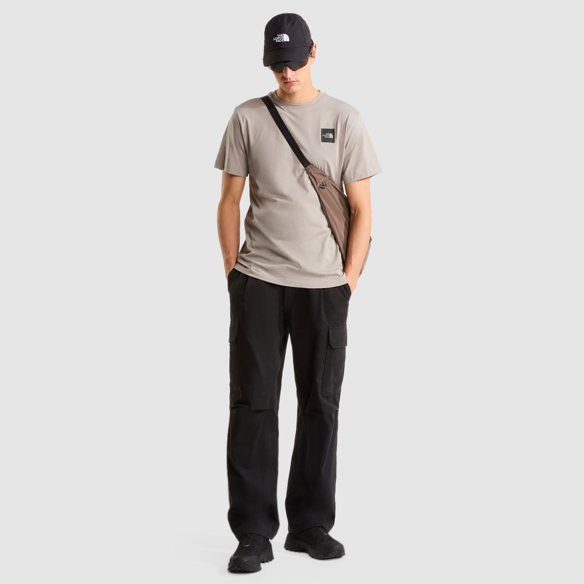 Camiseta recta para hombre Box Half Dome Evolution The North Face - Gris Gris-2