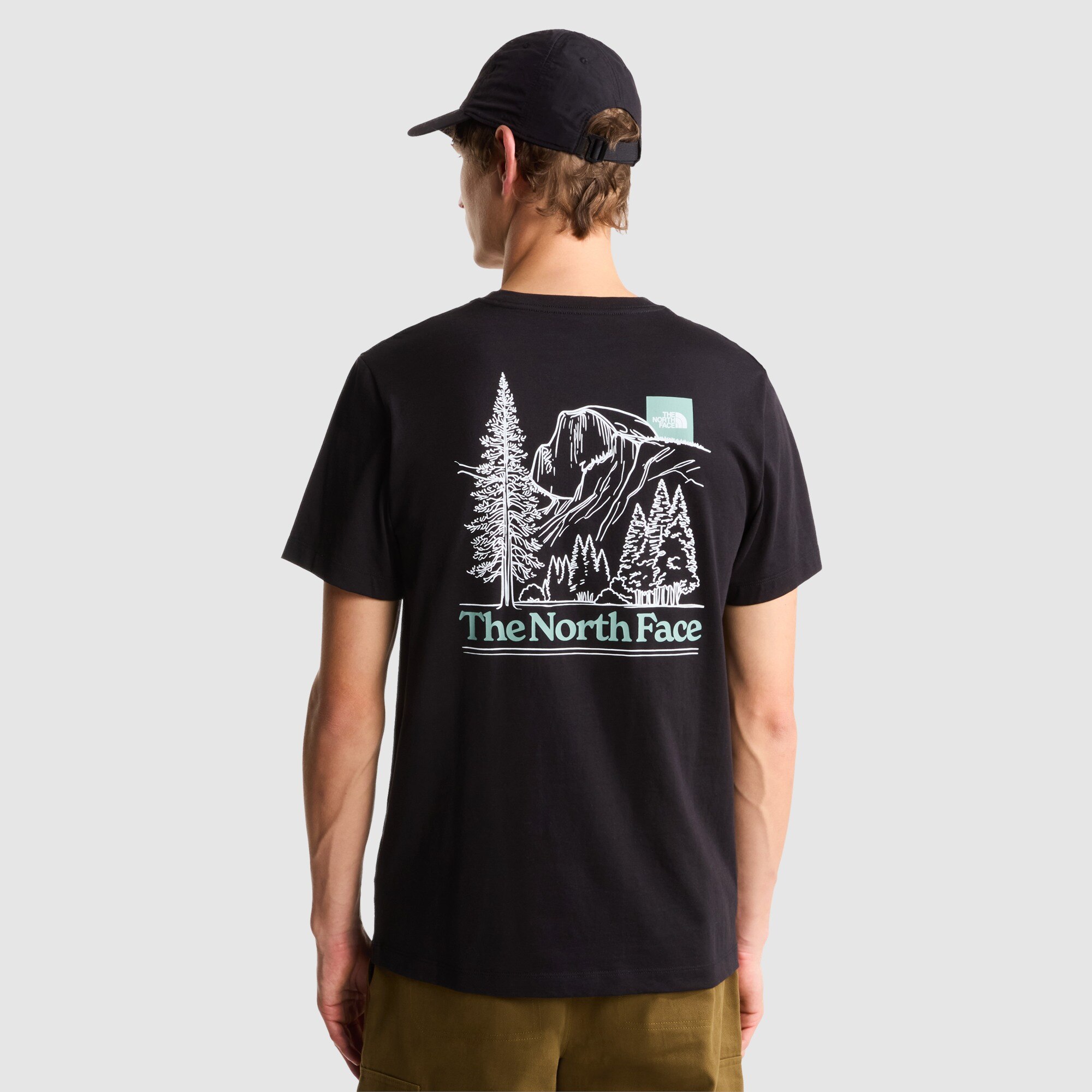 Imagen 0 de Camiseta recta con estampado gráfico para hombre Monte The North Face Negro