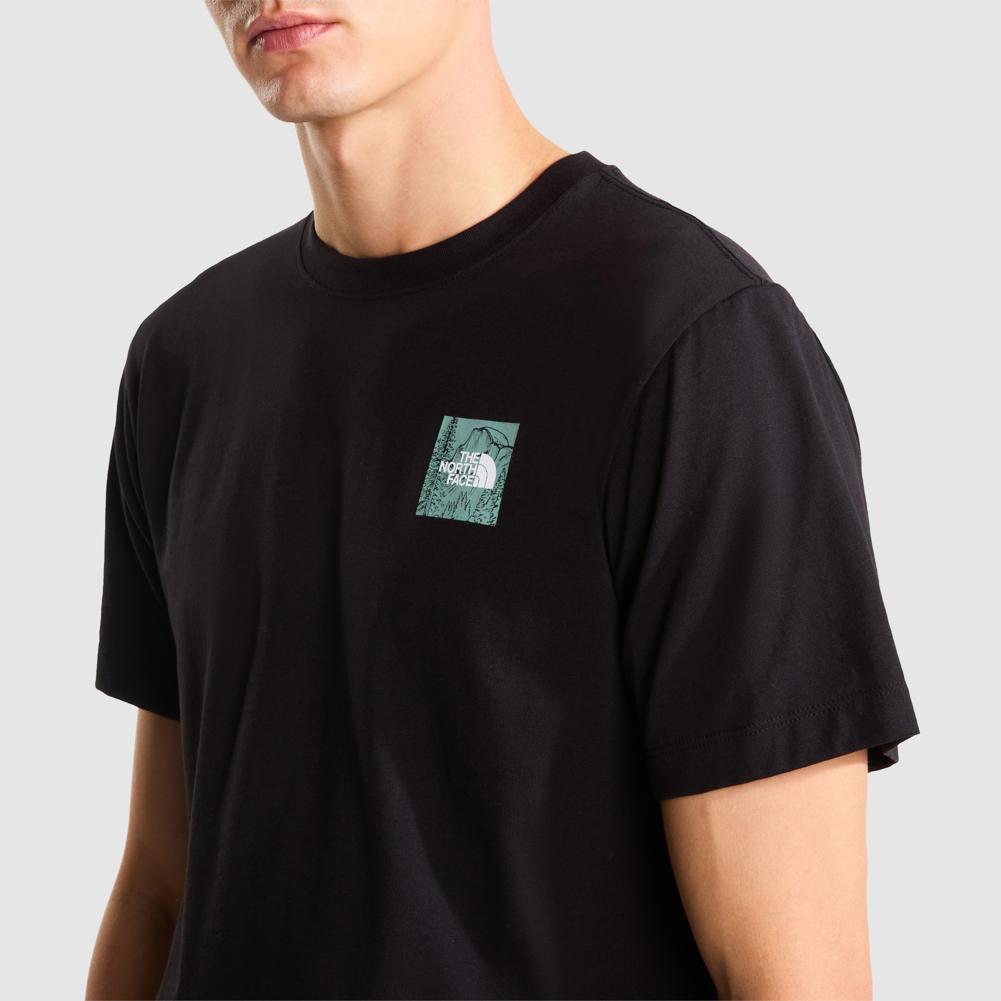 Camiseta recta con estampado gráfico para hombre Monte The North Face - Negro Negro-4