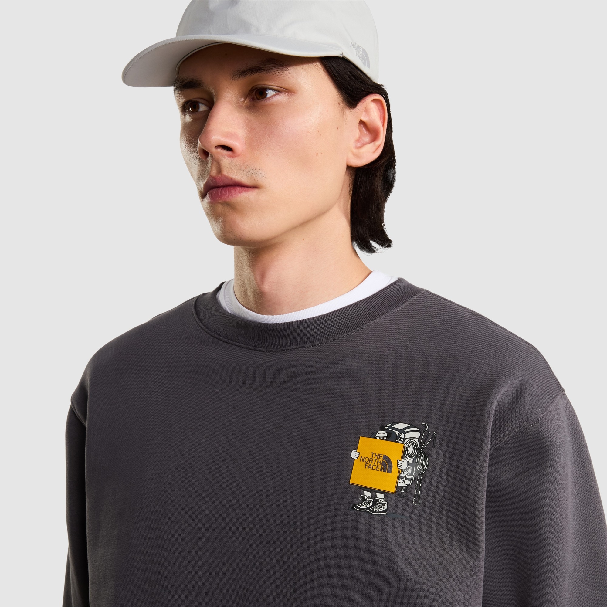 Sudadera gráfica unisex Gear Up Get Out The North Face - Antracita Antracita-4