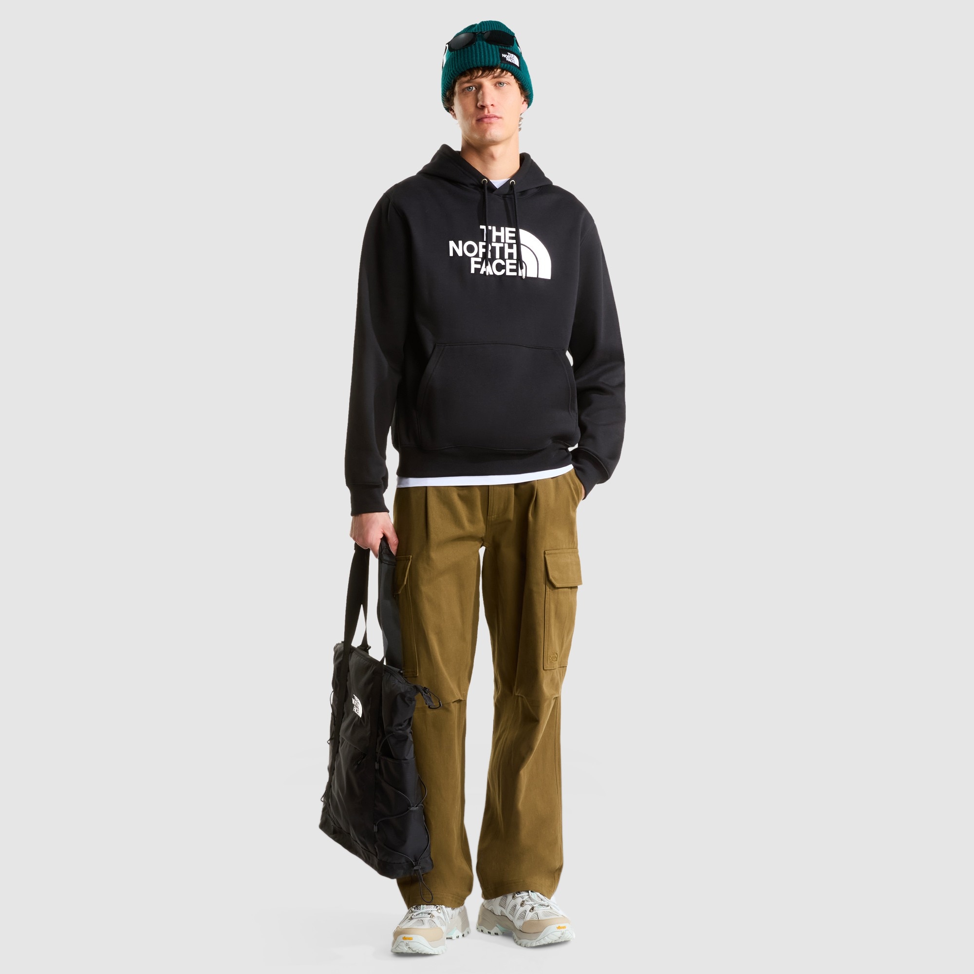 Sudadera recta con capucha para hombre TNF™ Essential Drew Peak The North Face - Negro Negro-2