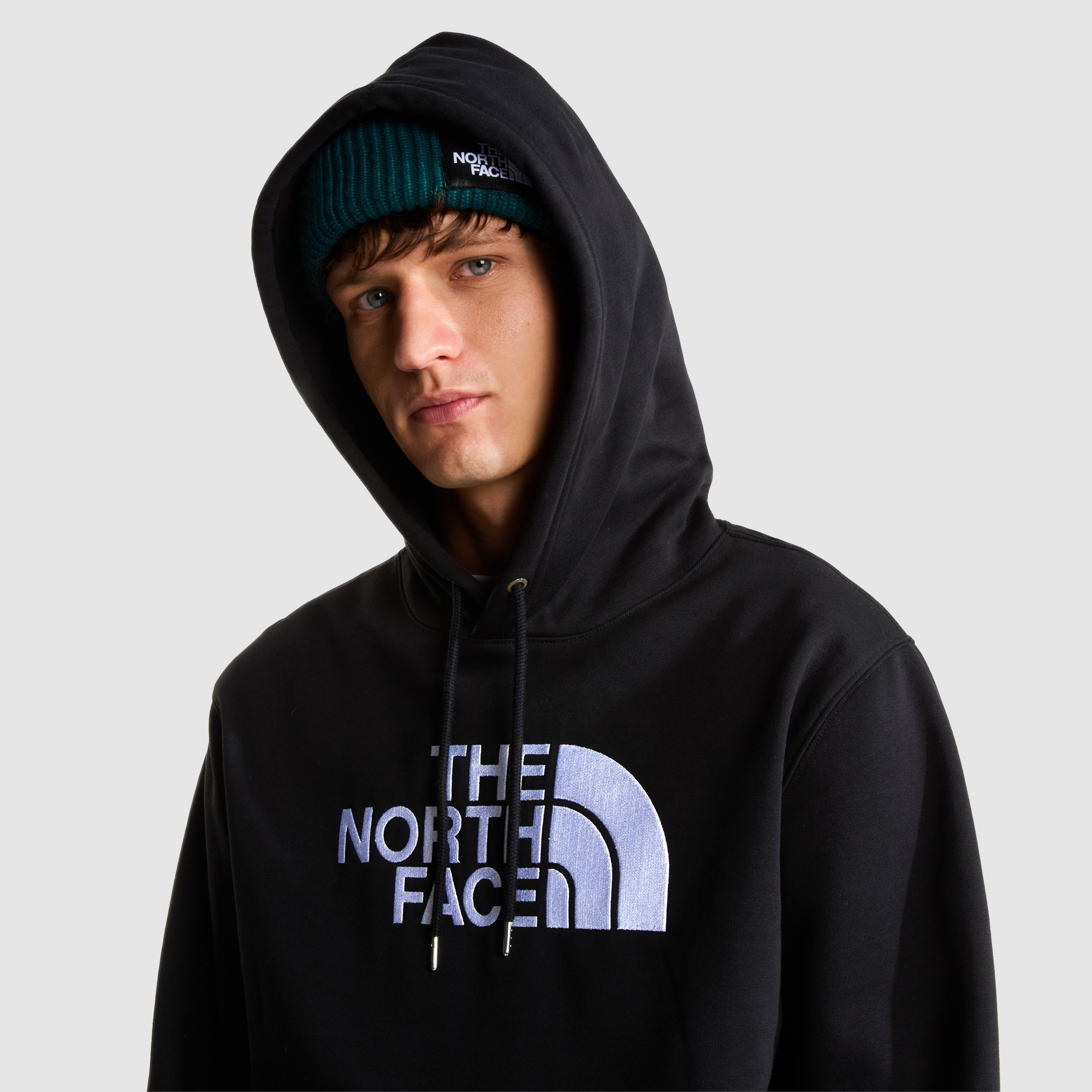 Sudadera recta con capucha para hombre TNF™ Essential Drew Peak The North Face - Negro Negro-4